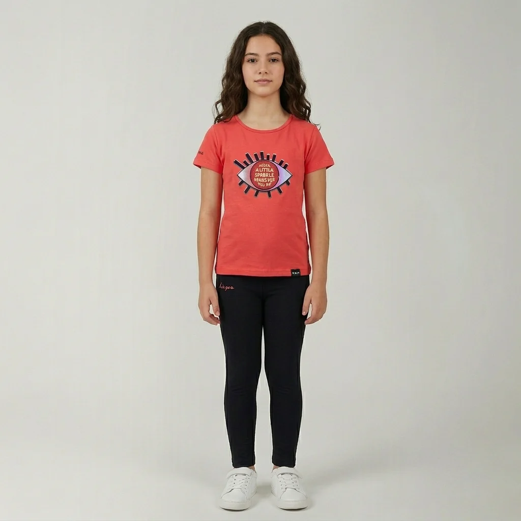 Completino in cotone per bambine Vetra - taglie piccole