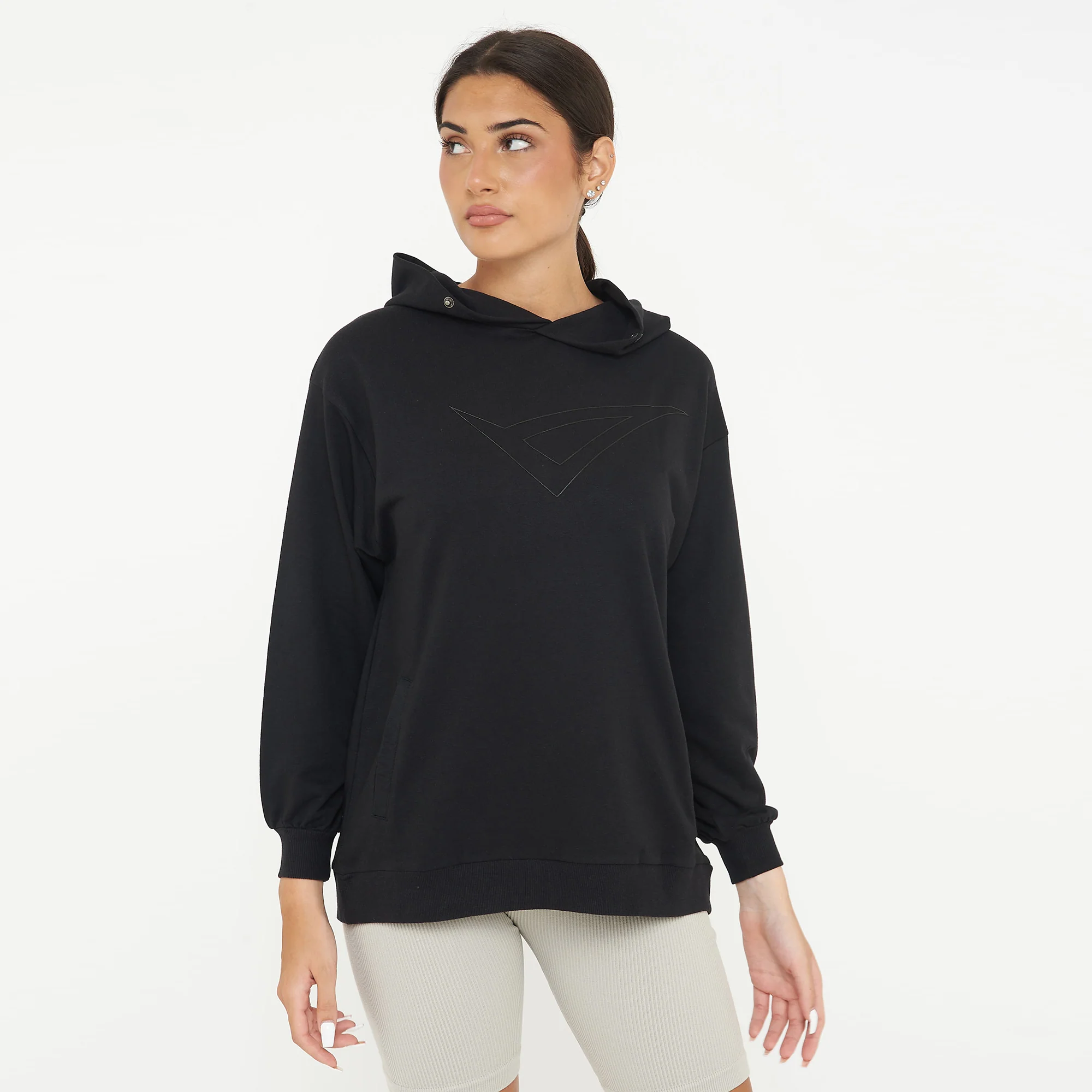 Felpa con cappuccio in cotone F Loosy