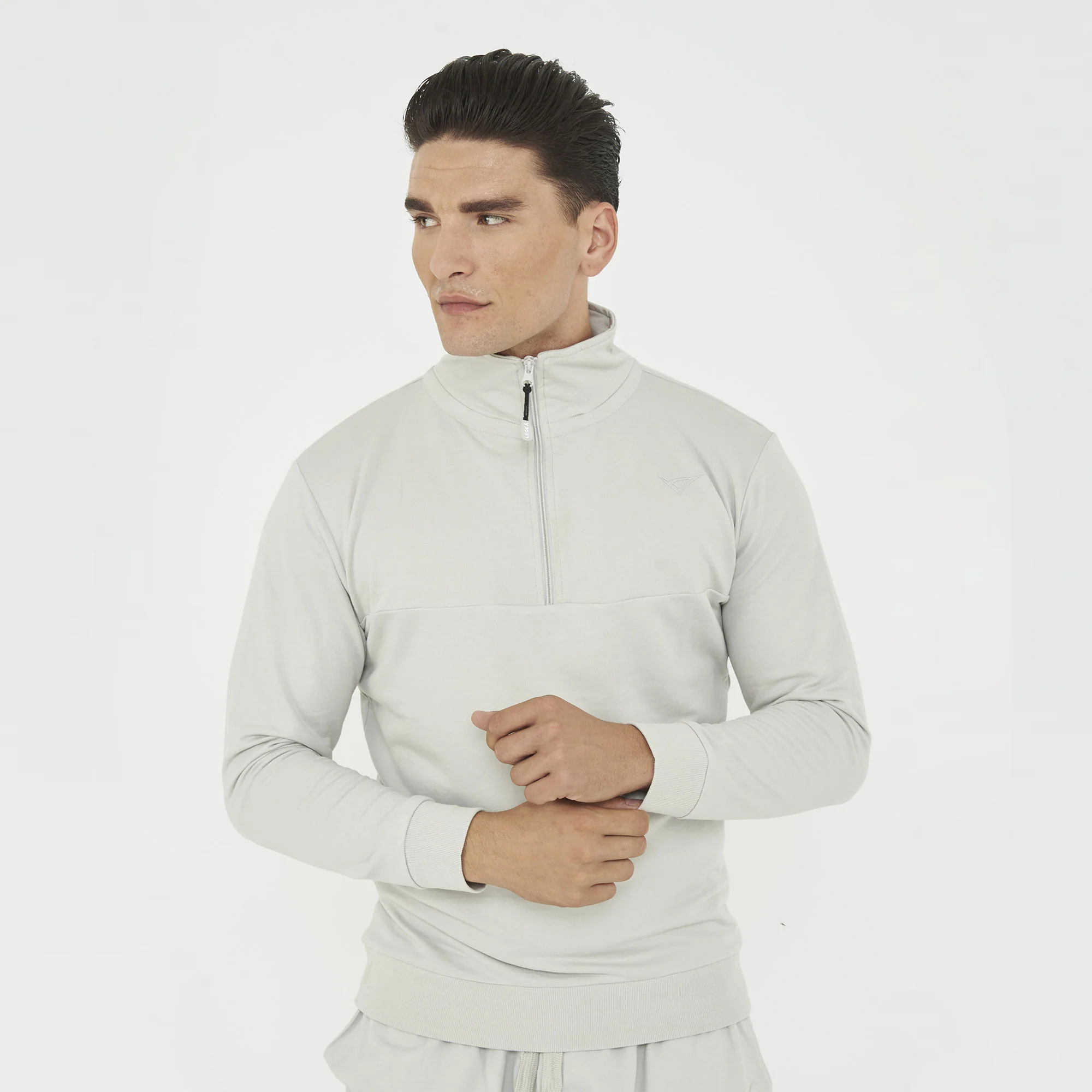 Felpa con mezza zip F-Club