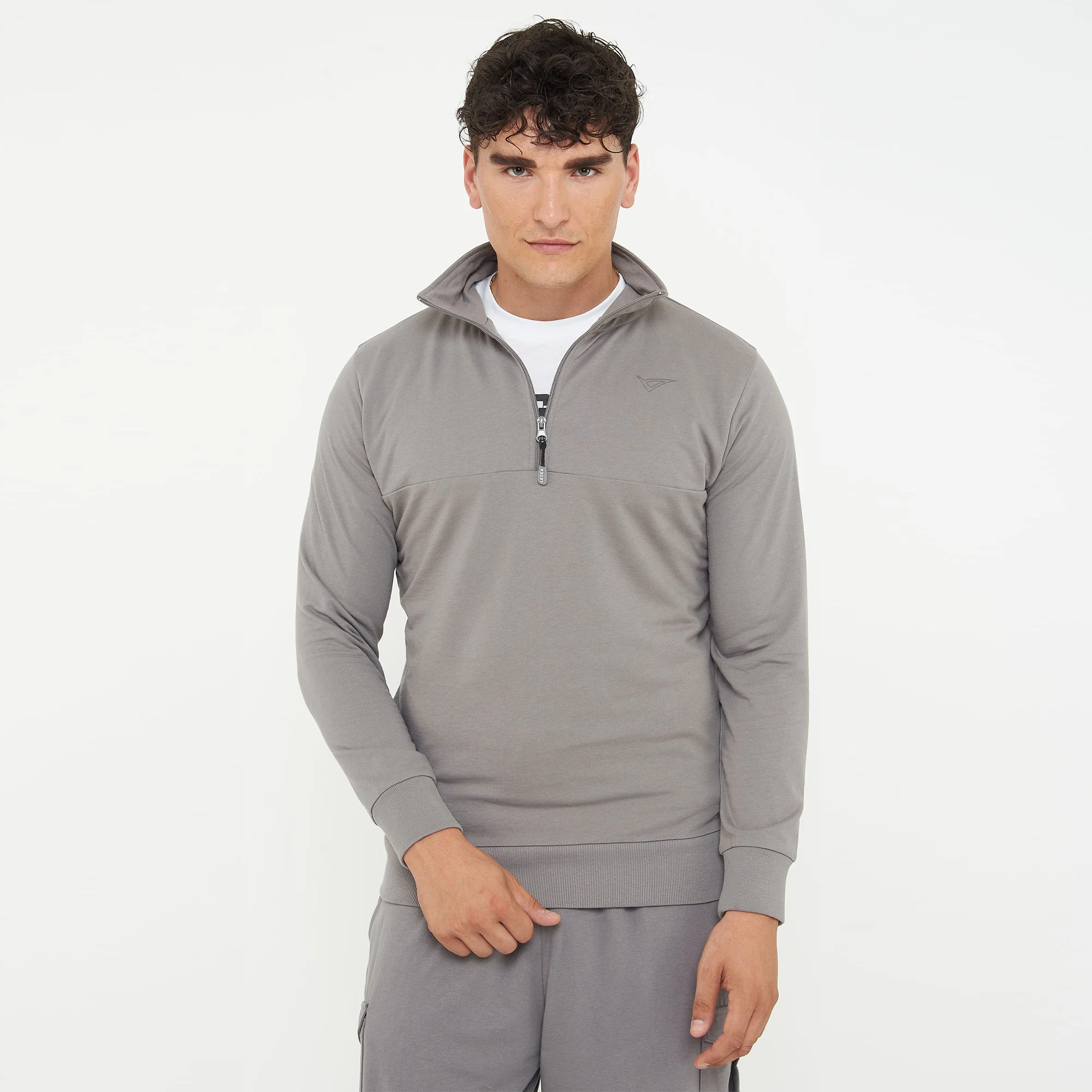 Felpa con mezza zip F-Club