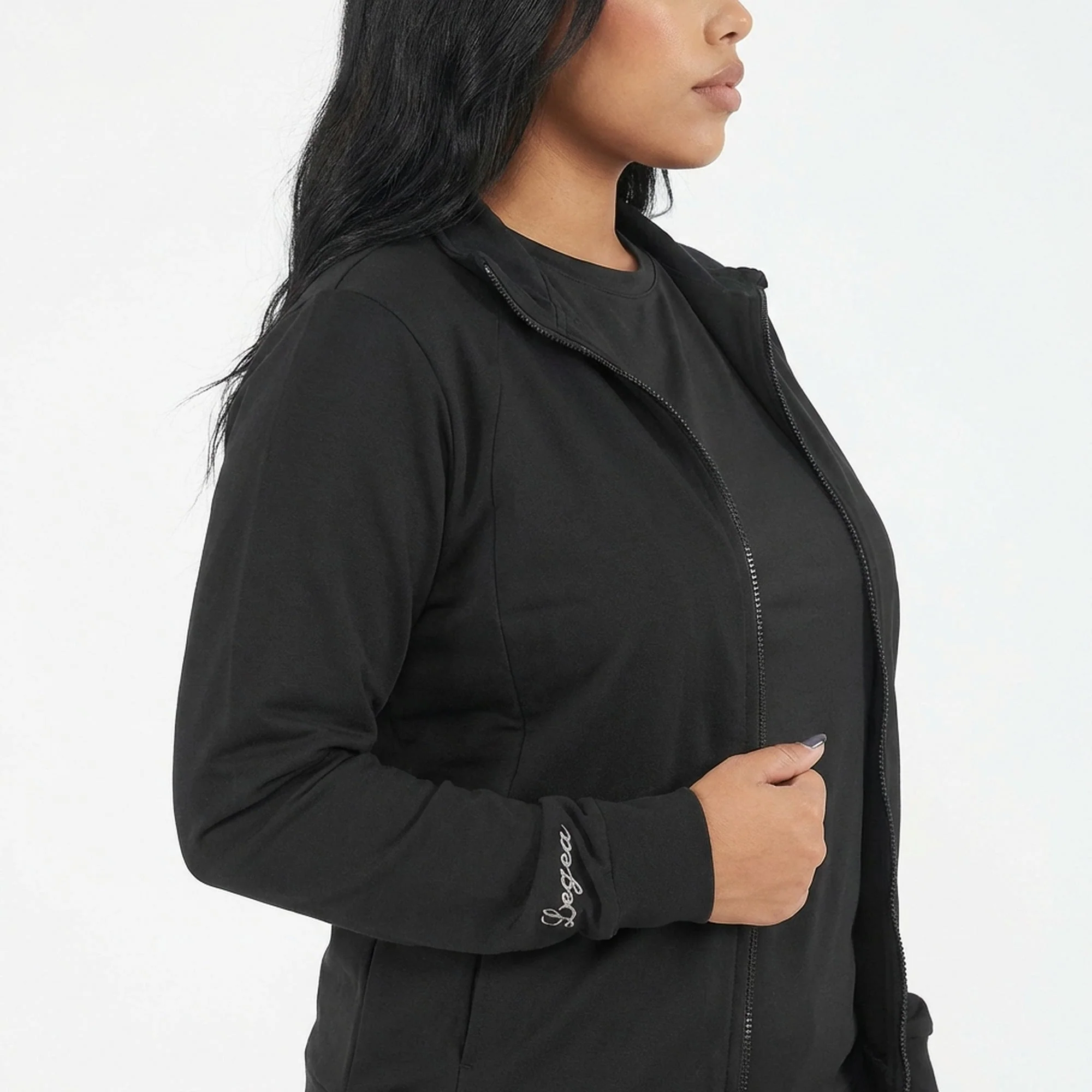 Felpa con zip e cappuccio Adara - oversize - Image 3