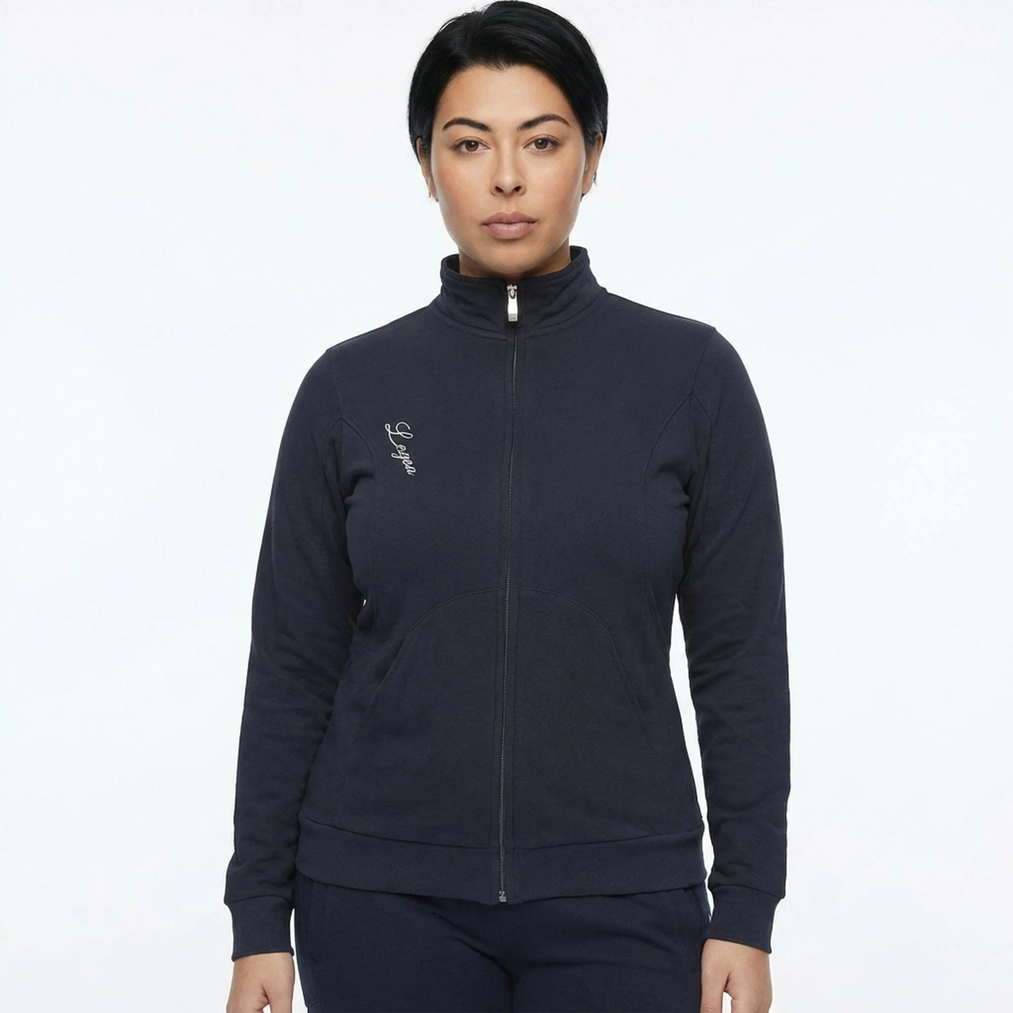 Felpa con zip in cotone Karida - oversize