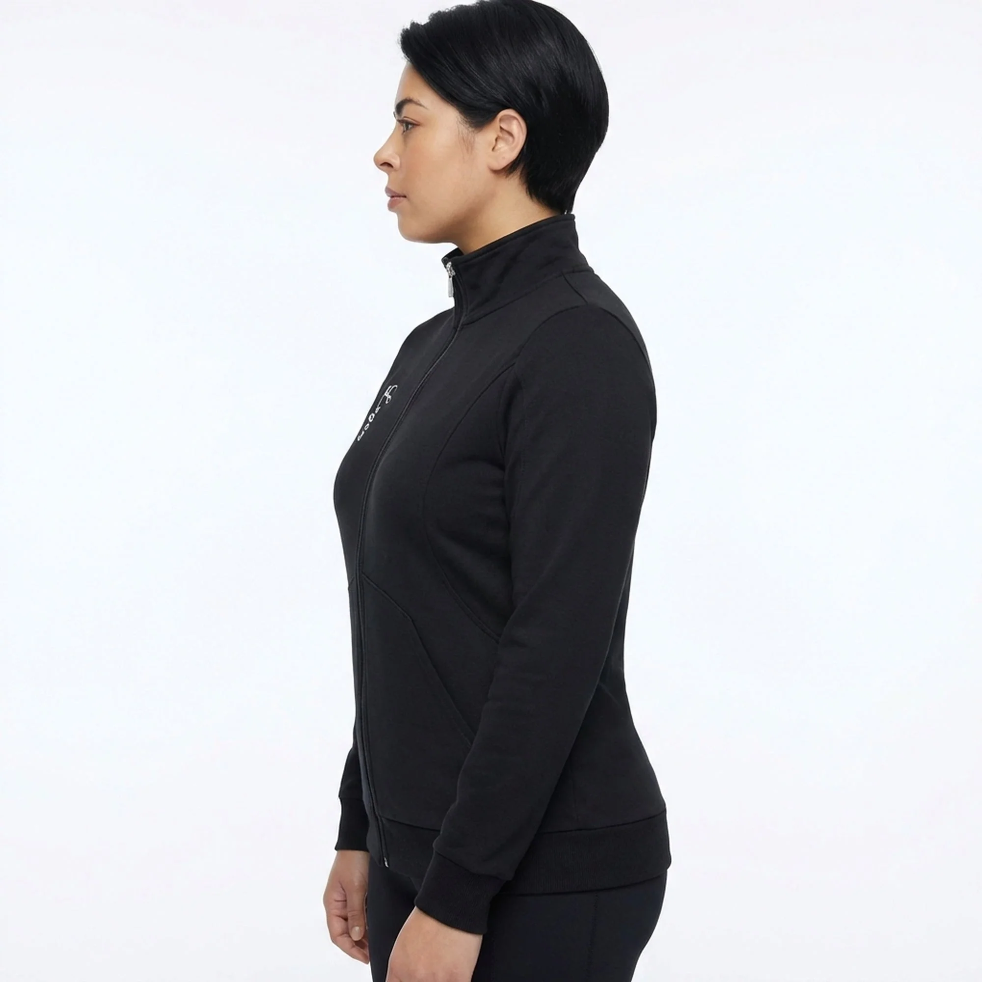 Felpa con zip in cotone Karida - oversize - Image 3