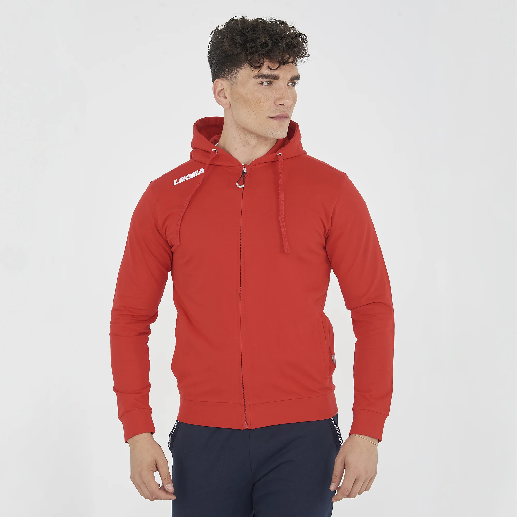 Felpa con zip e cappuccio in french terry Farel