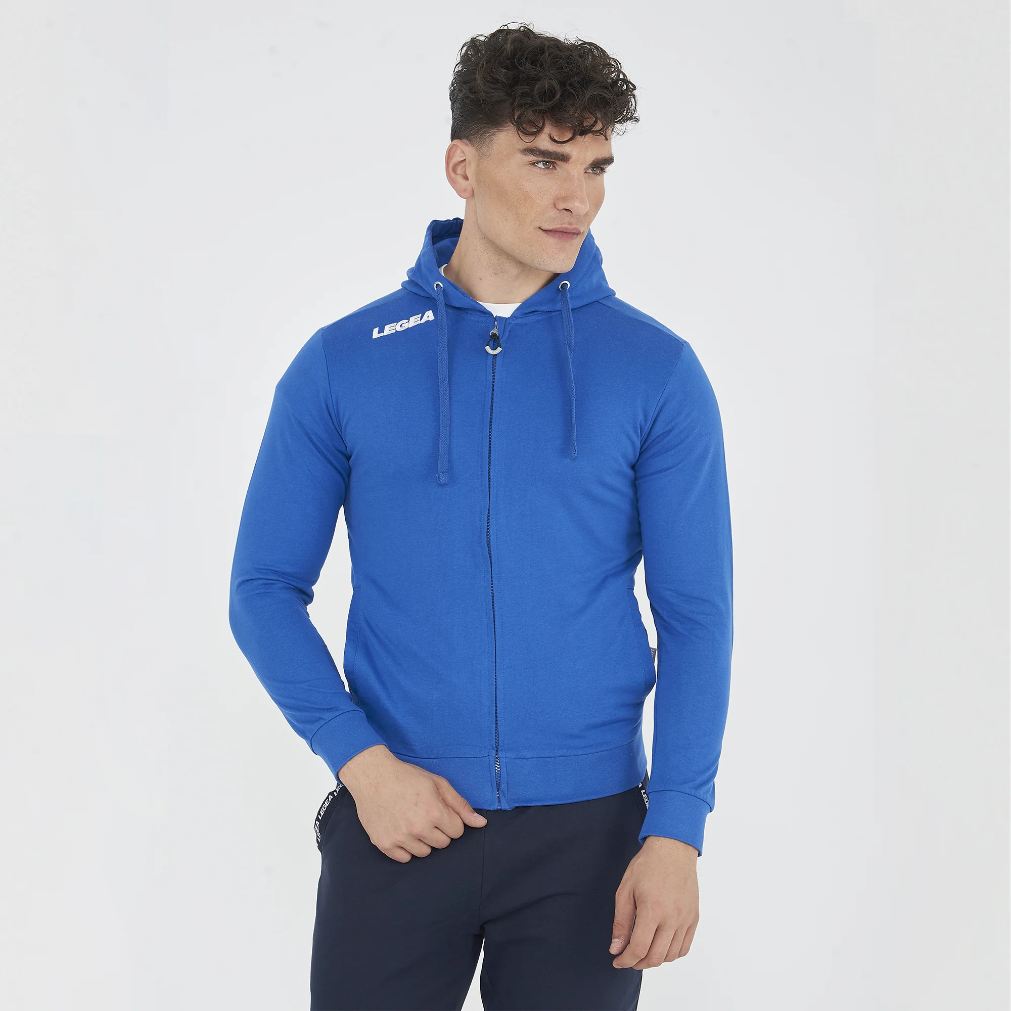 Felpa con zip e cappuccio in french terry Farel