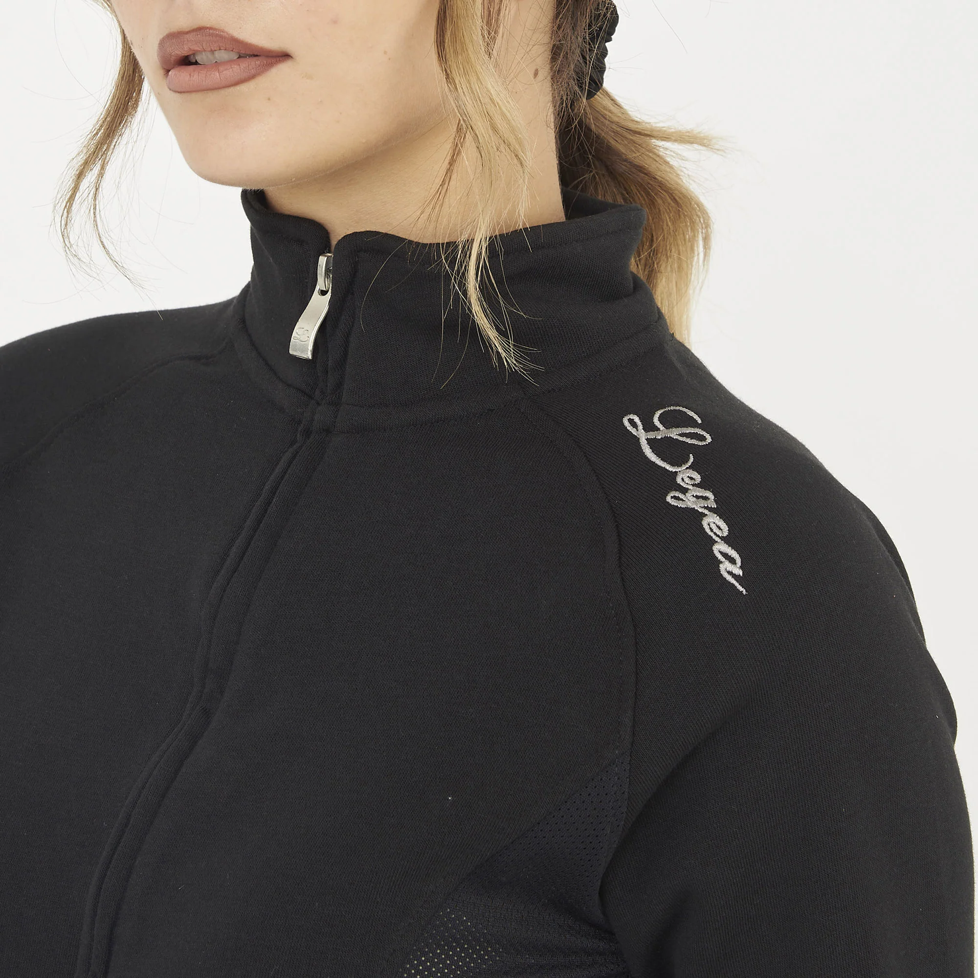Felpa slim in cotone con zip Dafne - Image 4