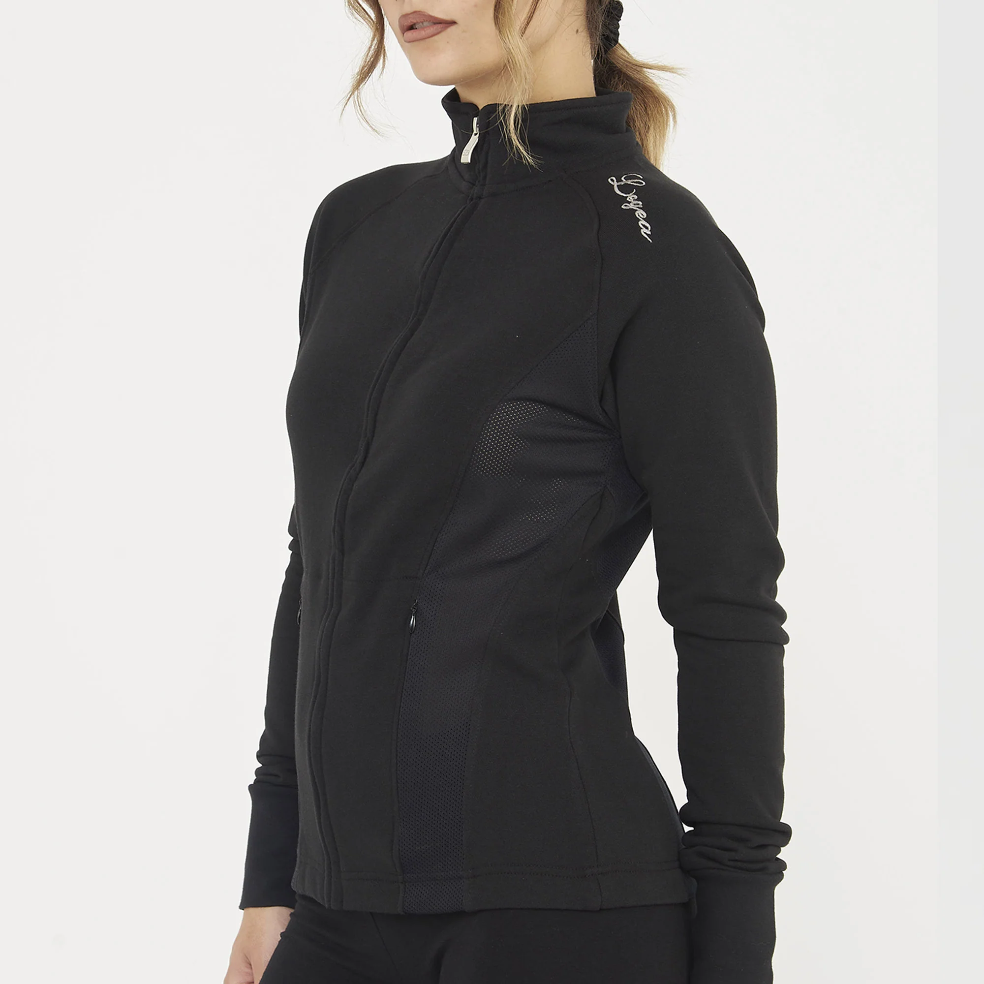 Felpa slim in cotone con zip Dafne - Image 8