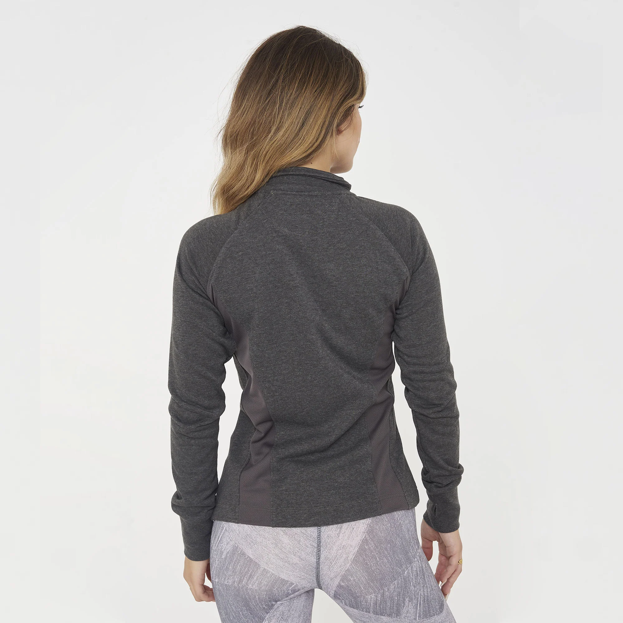 Felpa slim in cotone con zip Dafne - Image 5