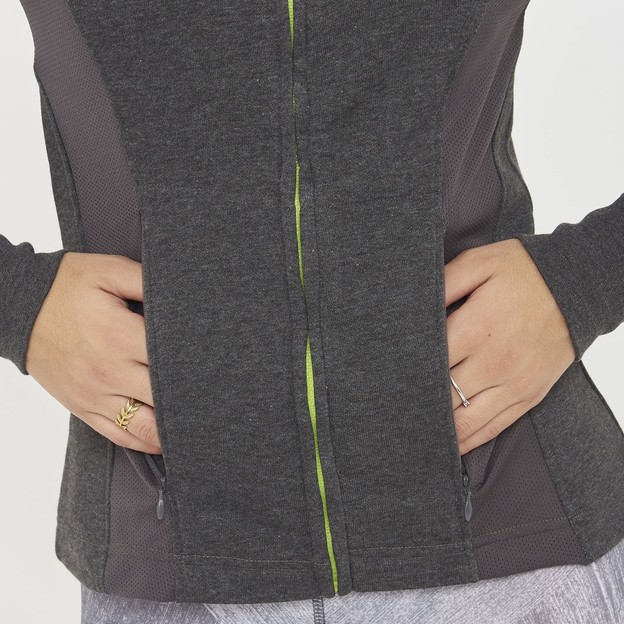 Felpa slim in cotone con zip Dafne - Image 6