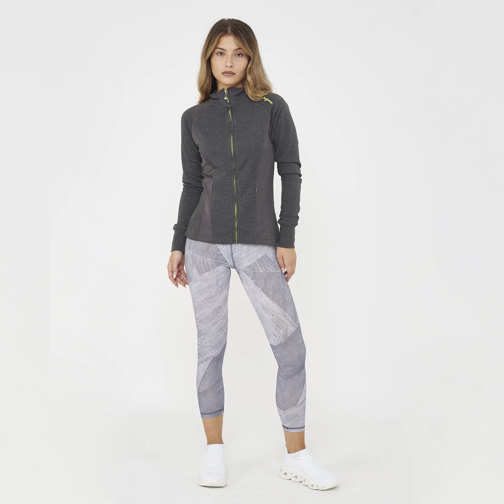 Felpa slim in cotone con zip Dafne - Image 8