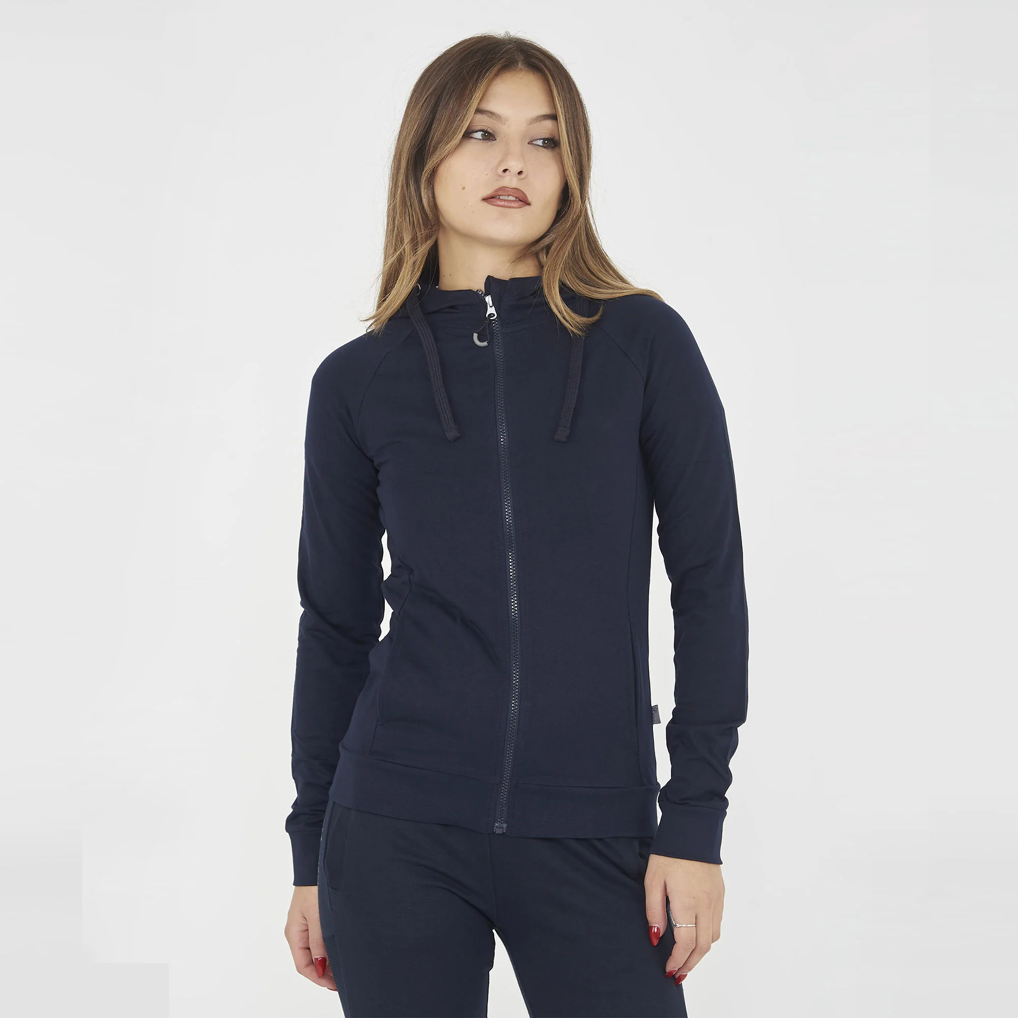 Giacca sportiva leggera con zip e cappuccio Dair