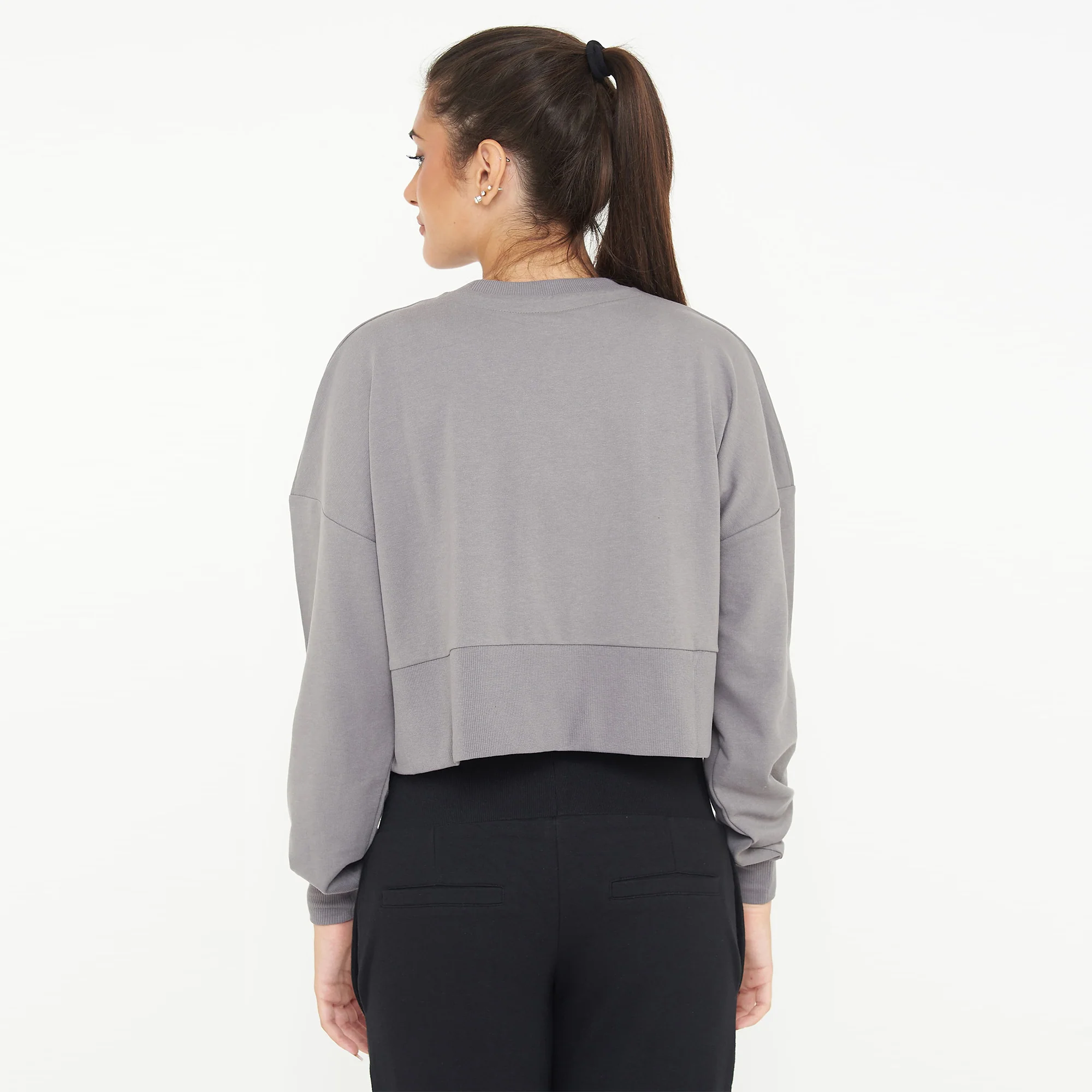 Felpa girocollo in cotone F-Essence - Image 2