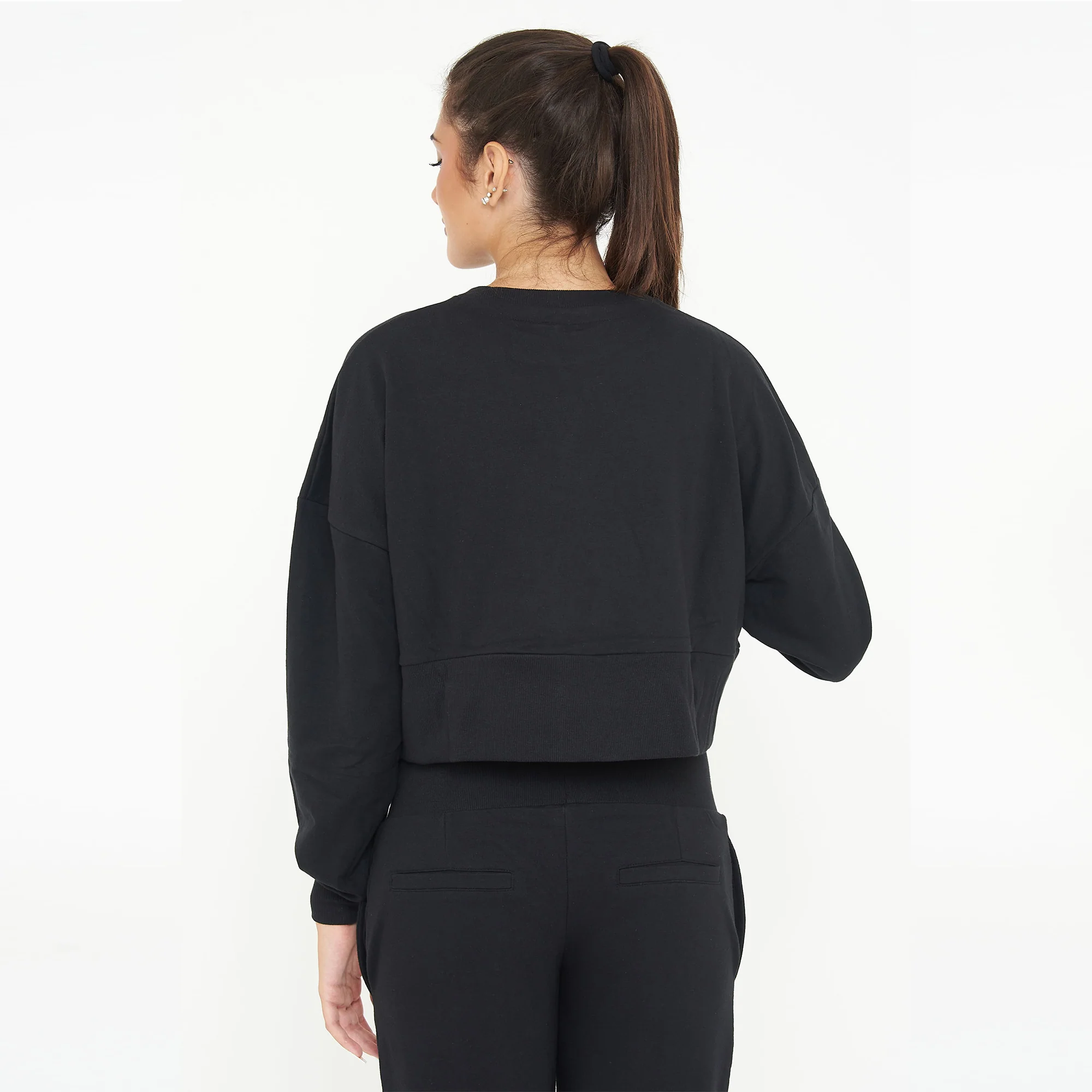 Felpa girocollo in cotone F-Essence - Image 2