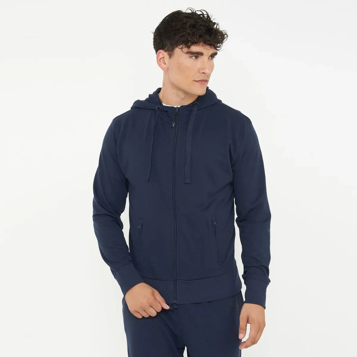 Felpa leggera con cappuccio F-Zippy