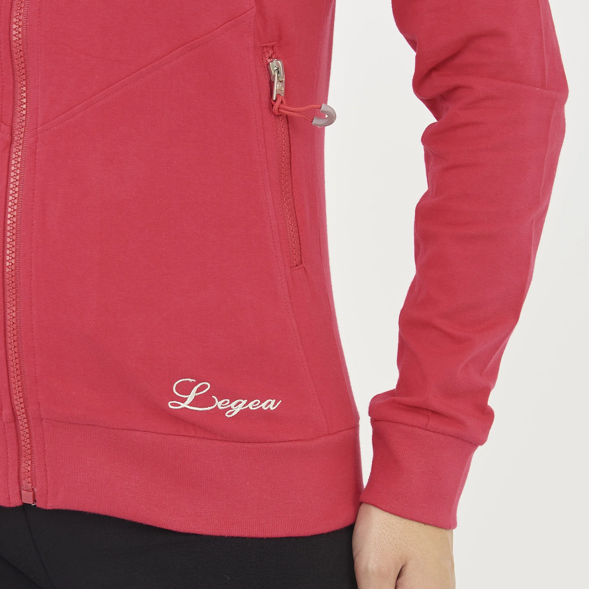 Felpa leggera con zip e cappuccio Layca - Image 6
