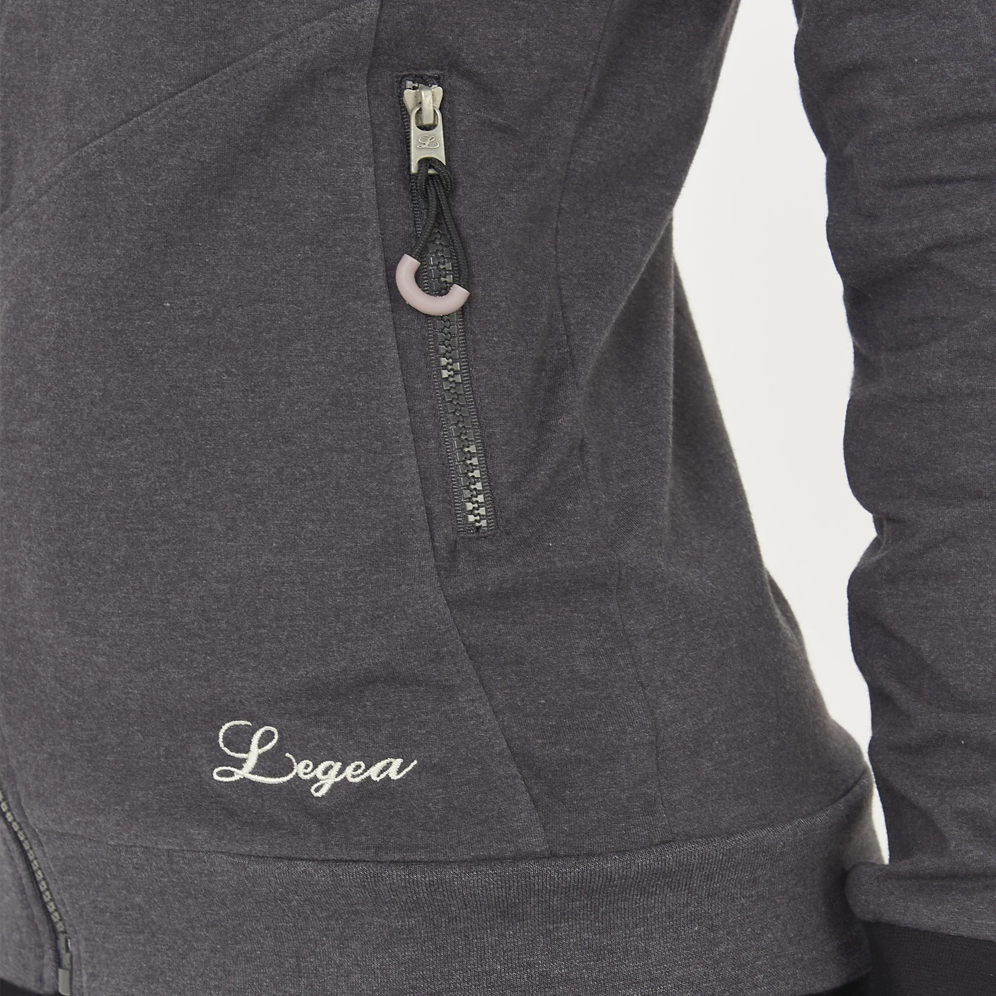 Felpa leggera con zip e cappuccio Layca - Image 6