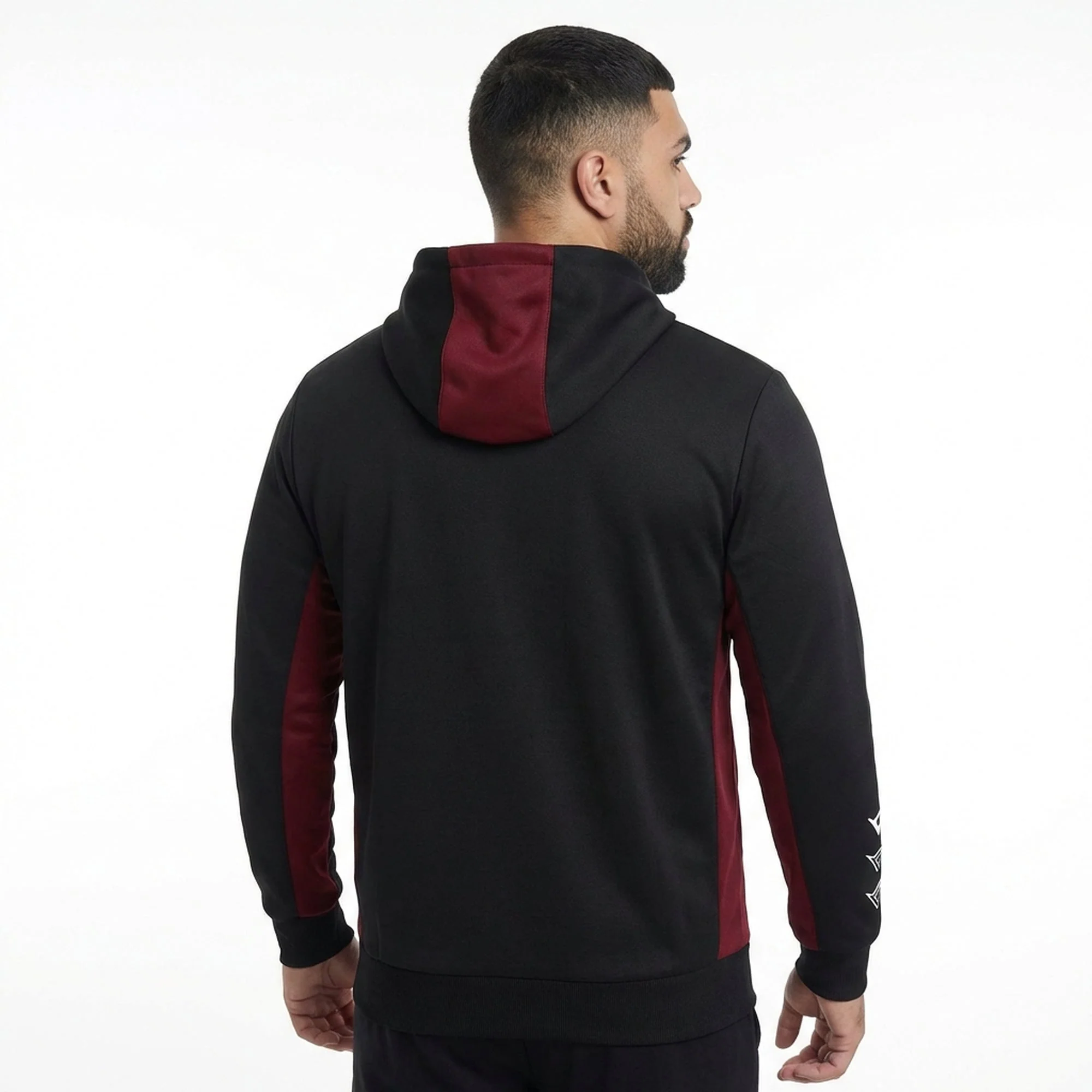 Felpa sportiva con zip e cappuccio Flex - oversize - Image 2