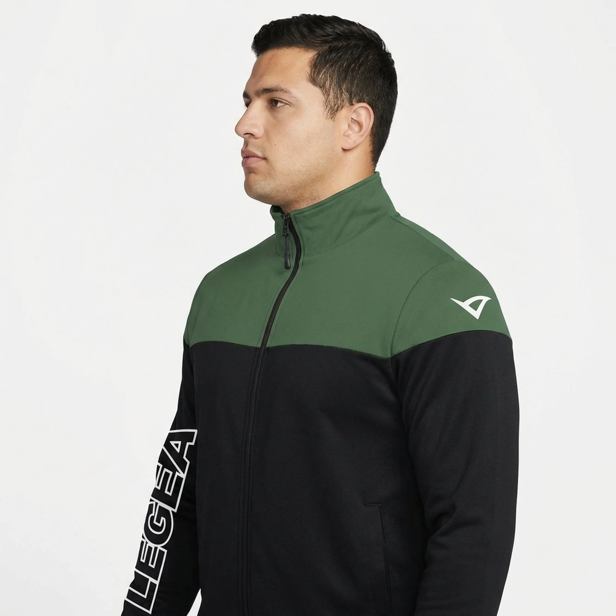 Giacca sportiva bicolor con zip Ontario - oversize - Image 3