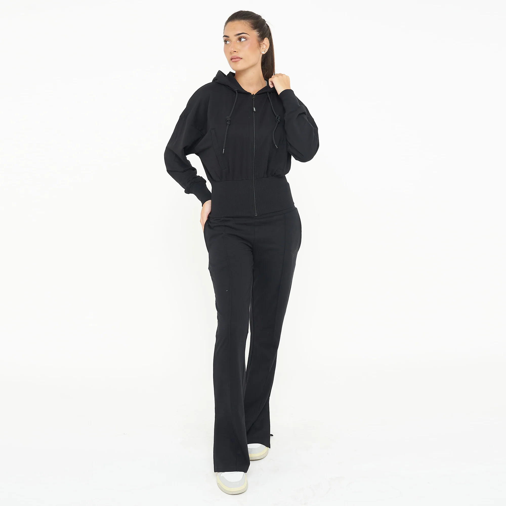 Giacca crop in cotone con zip e cappuccio Trixy - Image 7