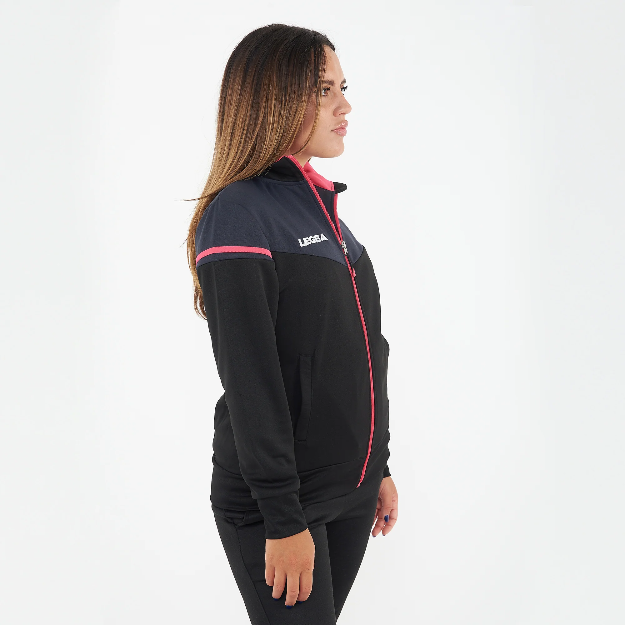 Giacca sportiva in poliestere con zip Sender - Image 3