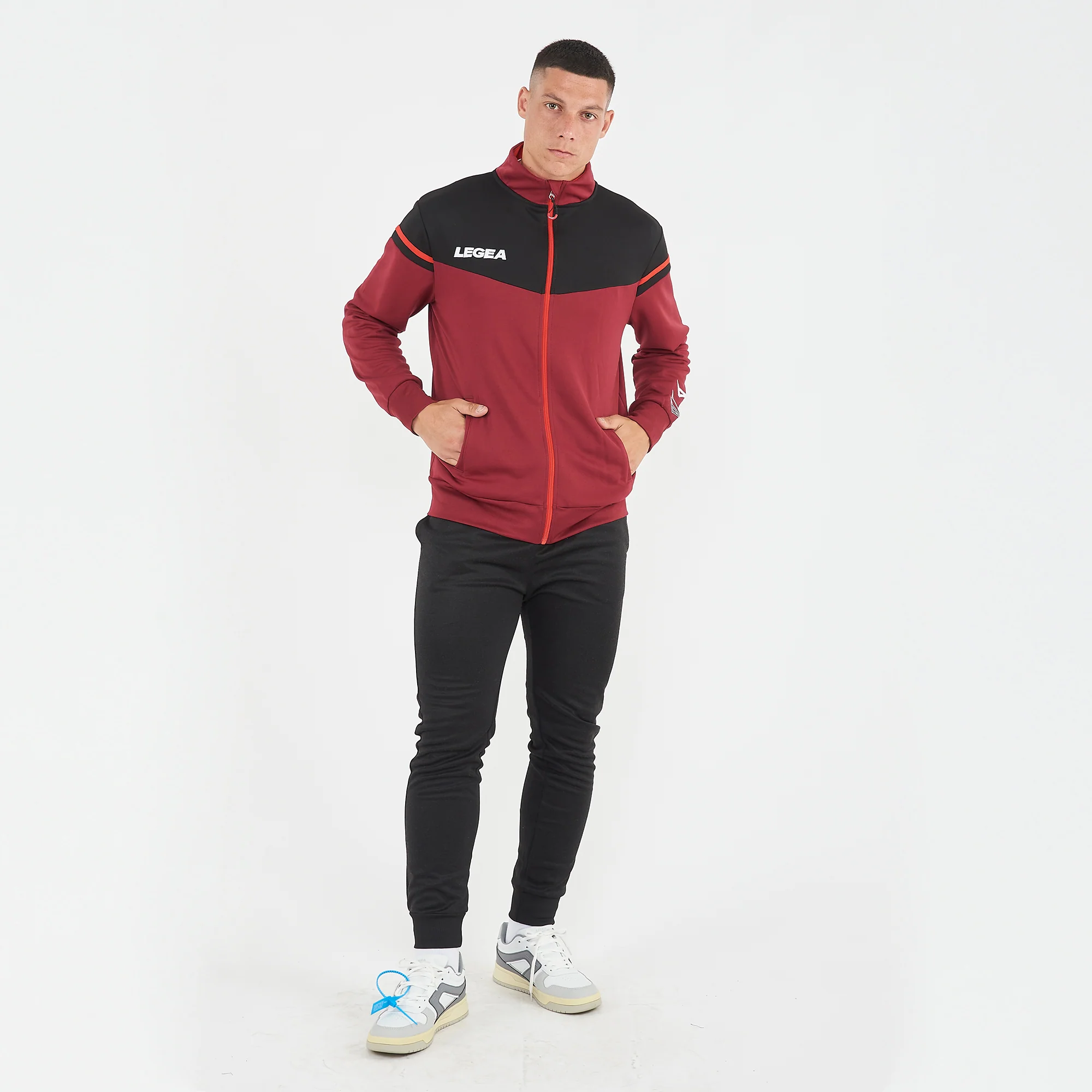 Giacca sportiva in poliestere con zip Sender - Image 7