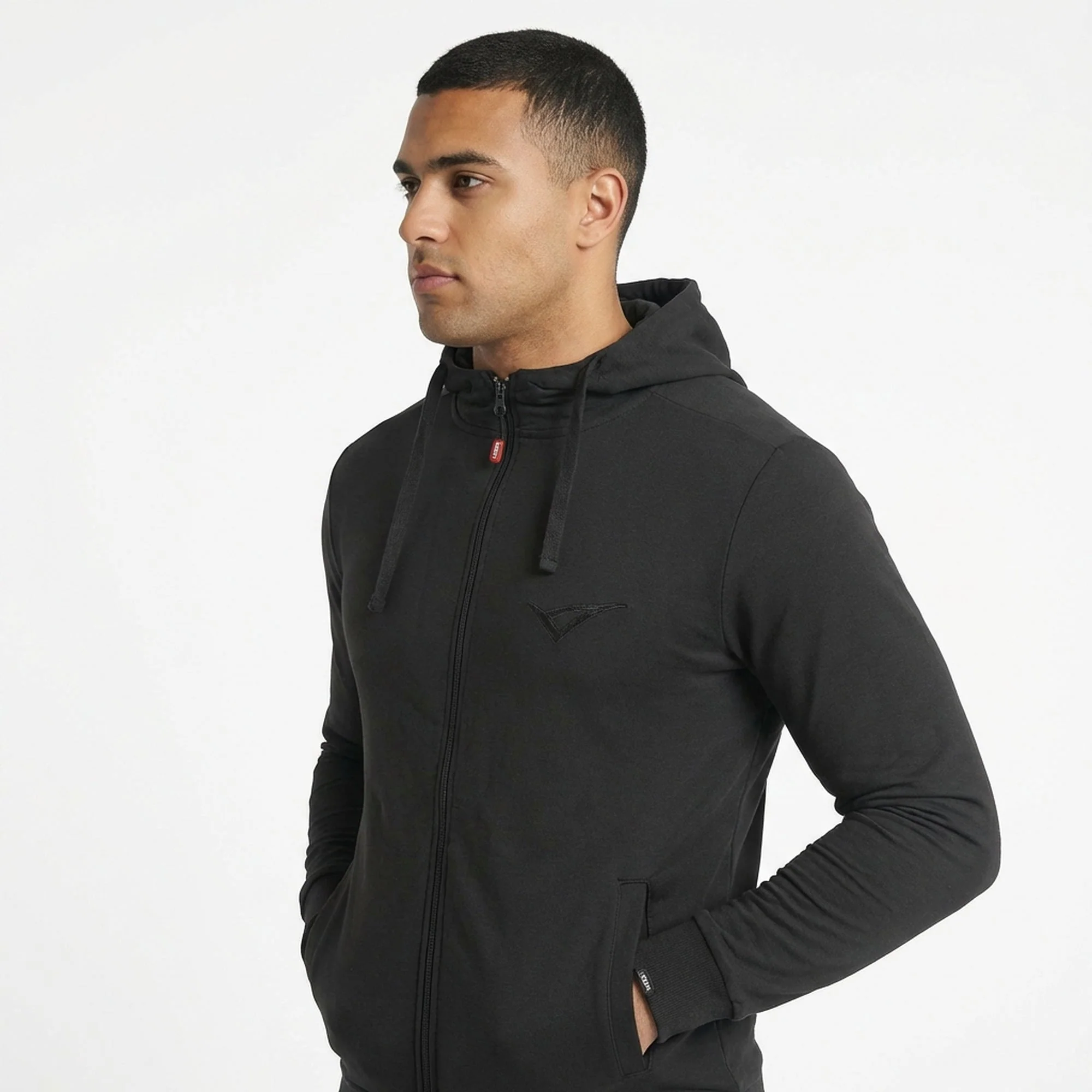Giacca con zip e cappuccio in cotone Maya - oversize