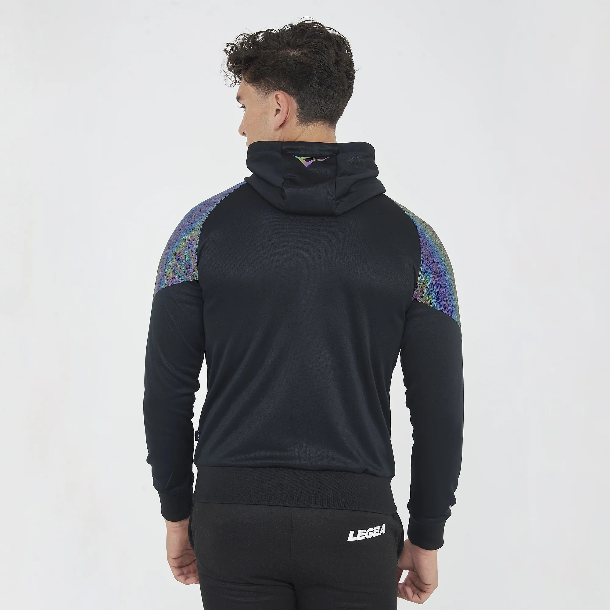 Giacca Osman per running con cappuccio e zip - Image 2
