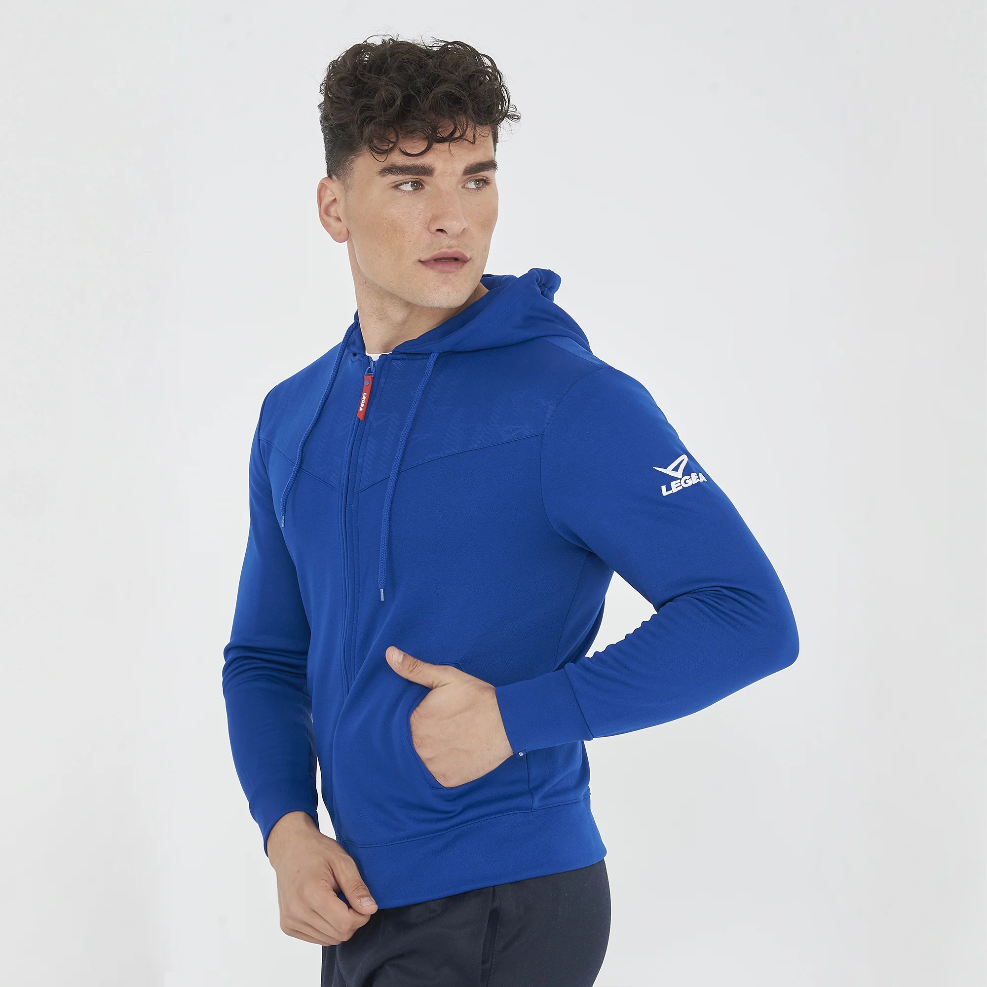 Felpa leggera con zip e cappuccio Saburo - Image 3