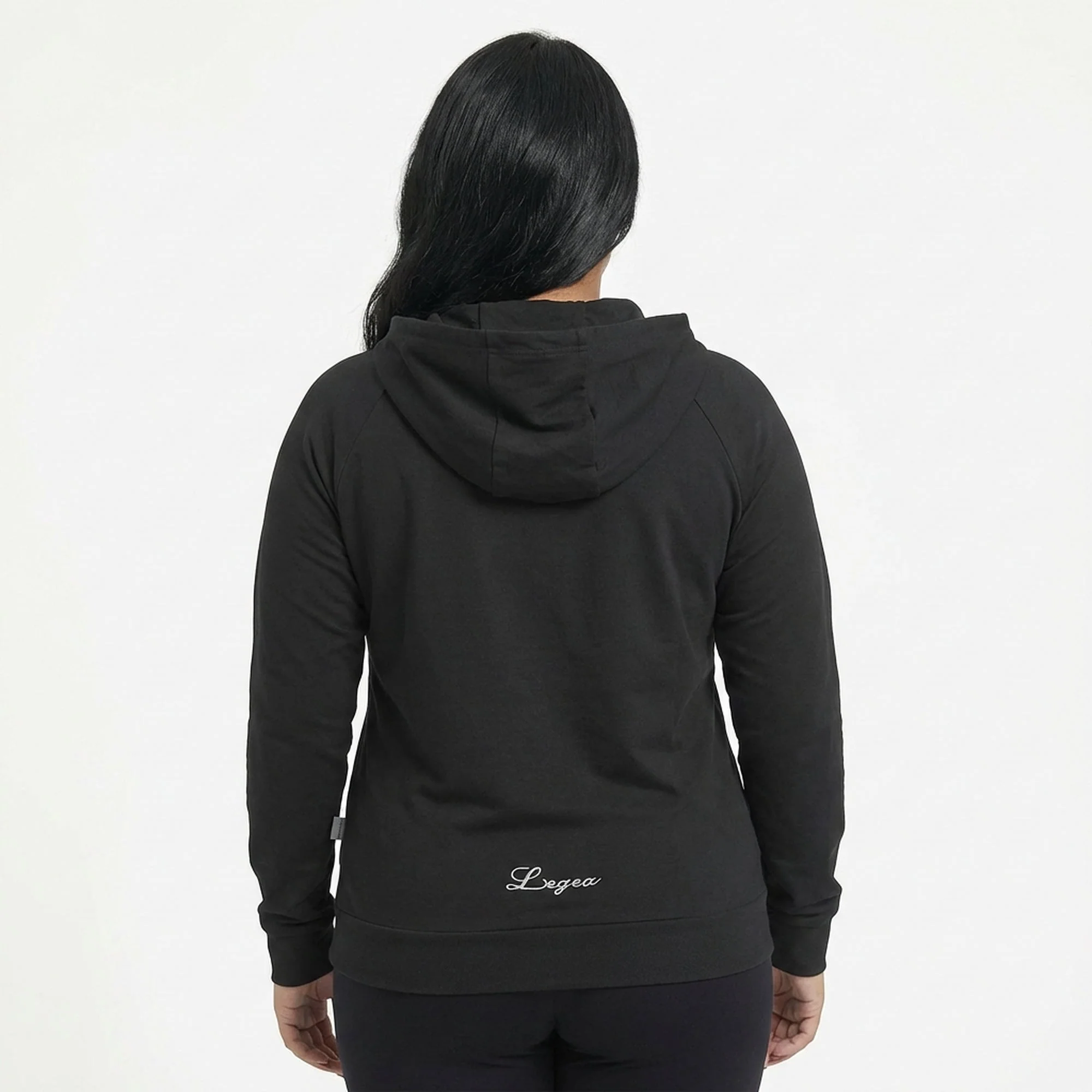 Giacca sportiva leggera con zip e cappuccio Dair - oversize - Image 2