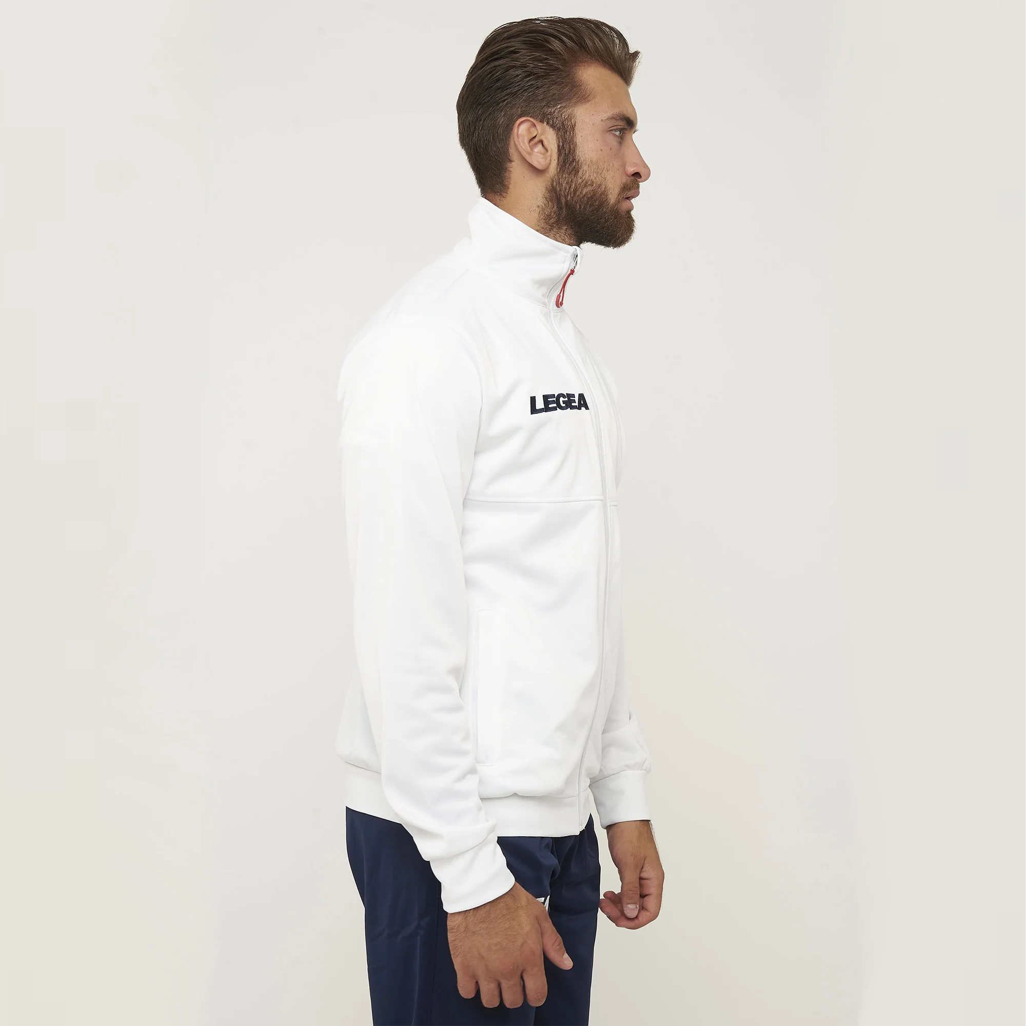 Giacca sportiva con zip Cuba -  taglia piccola bianco - Image 2