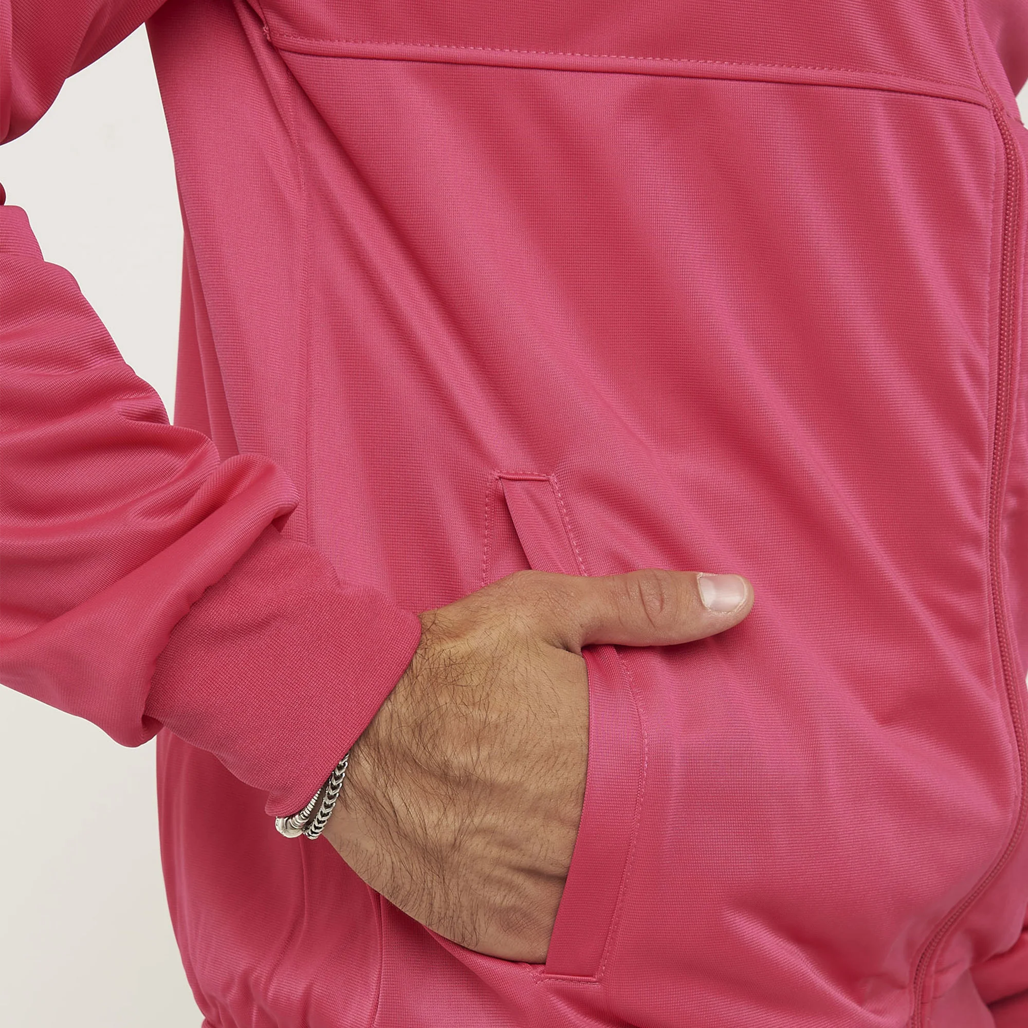 Giacca sportiva con zip Cuba - fuxia - Image 5