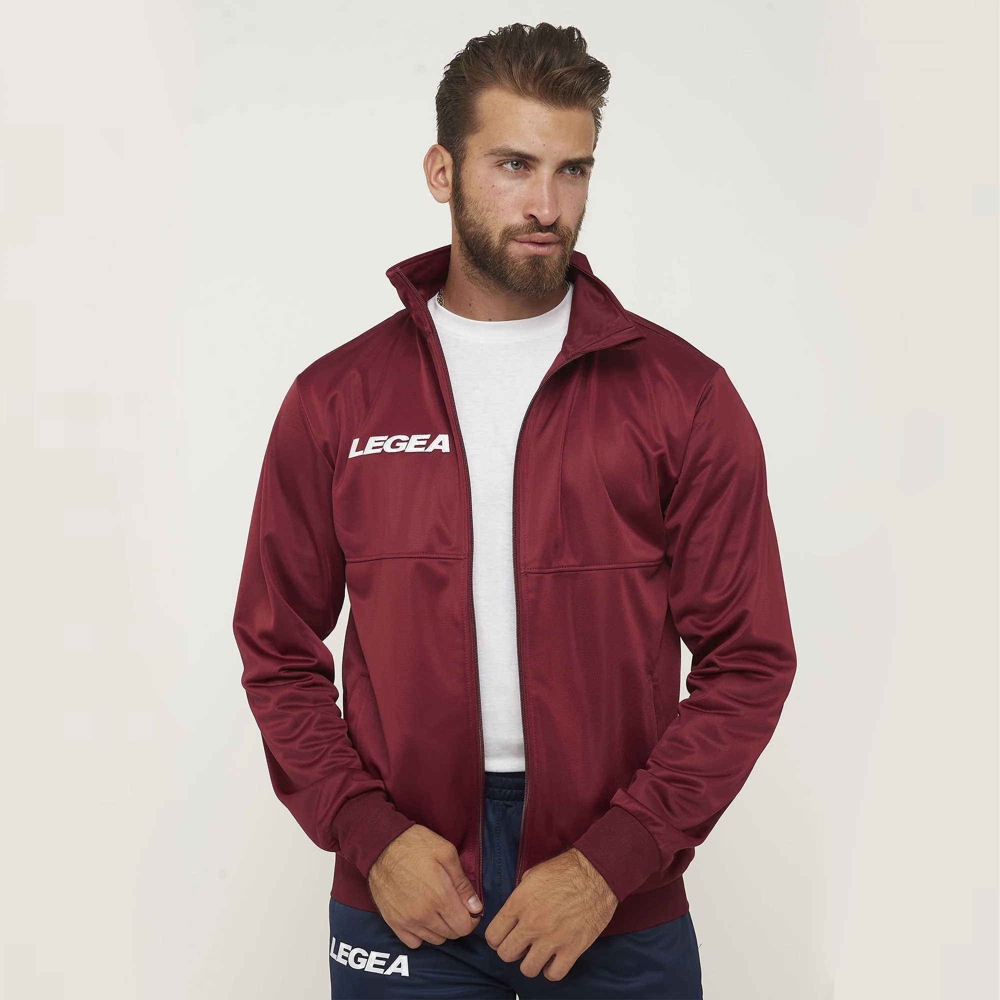 Giacca sportiva con zip Cuba - taglia piccola granata - Image 2