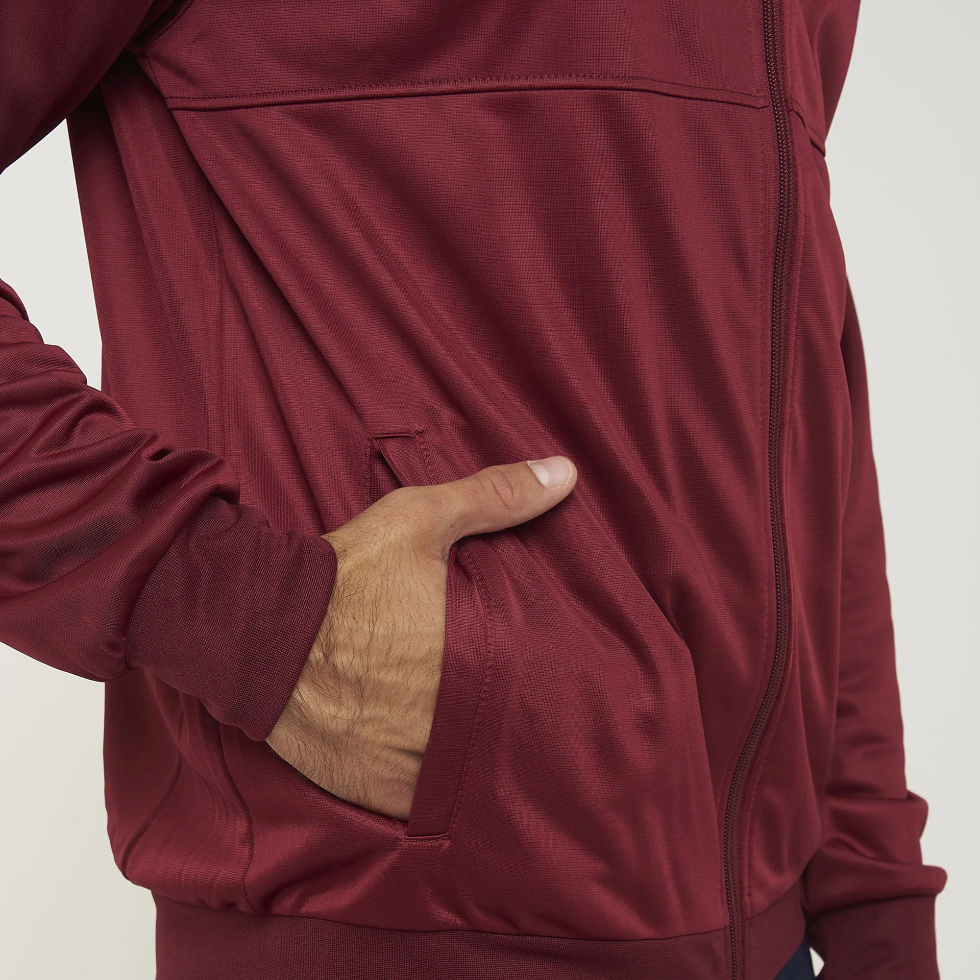 Giacca sportiva con zip Cuba - taglia piccola granata - Image 5