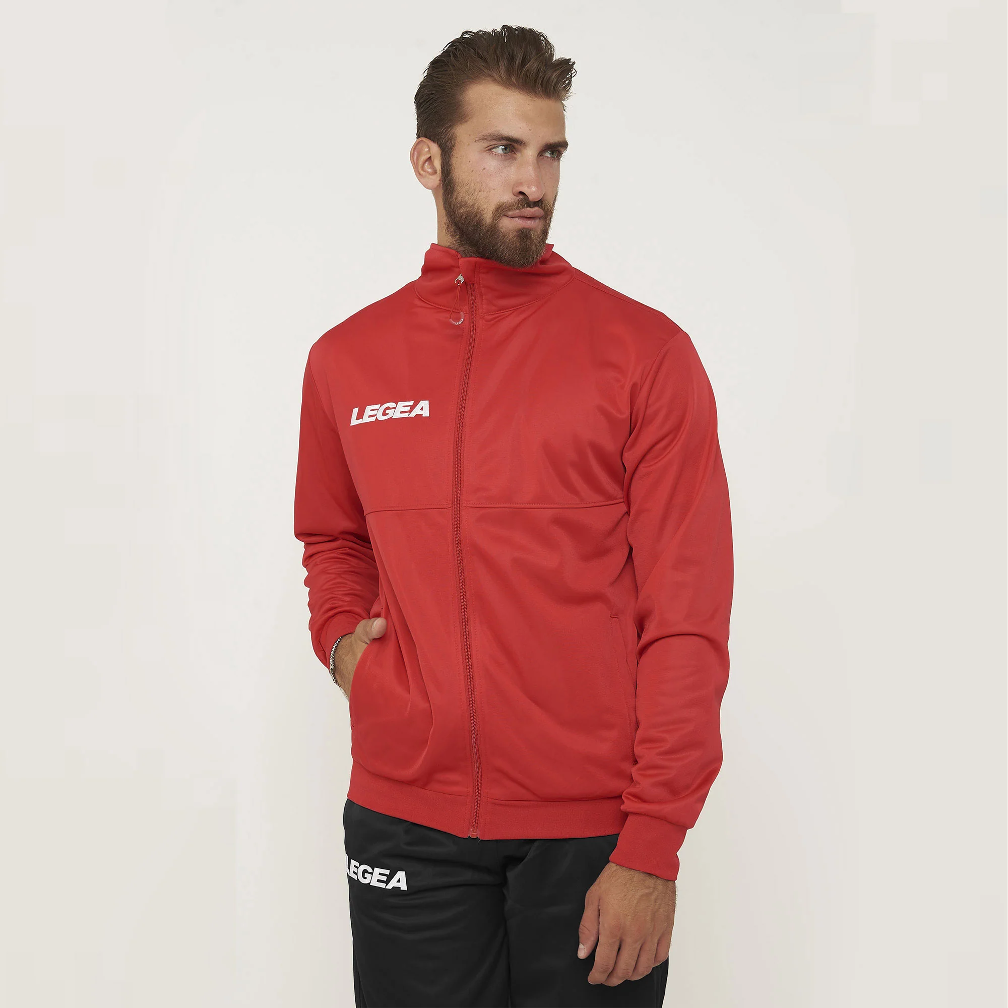 Giacca sportiva con zip Cuba - taglia piccola rosso