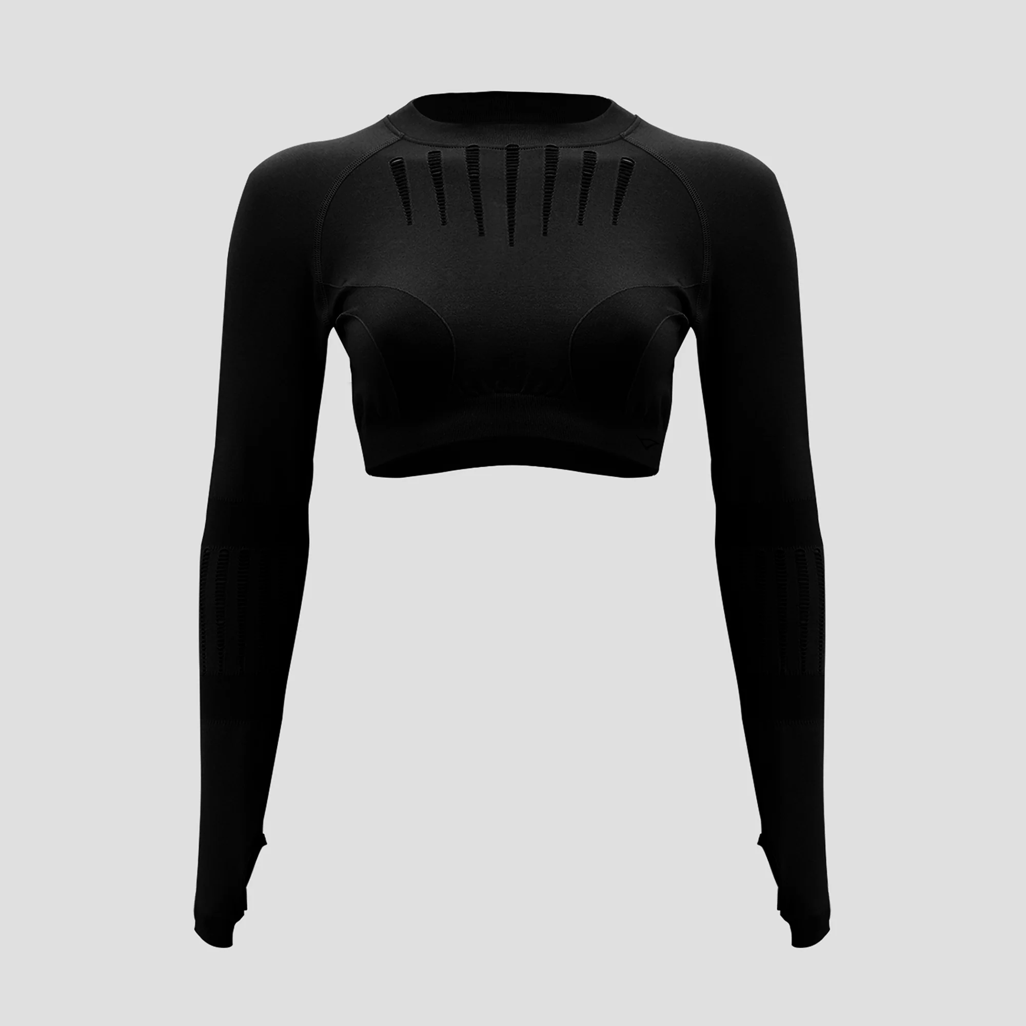 Maglia crop con passapollice da allenamento Rue - Image 6