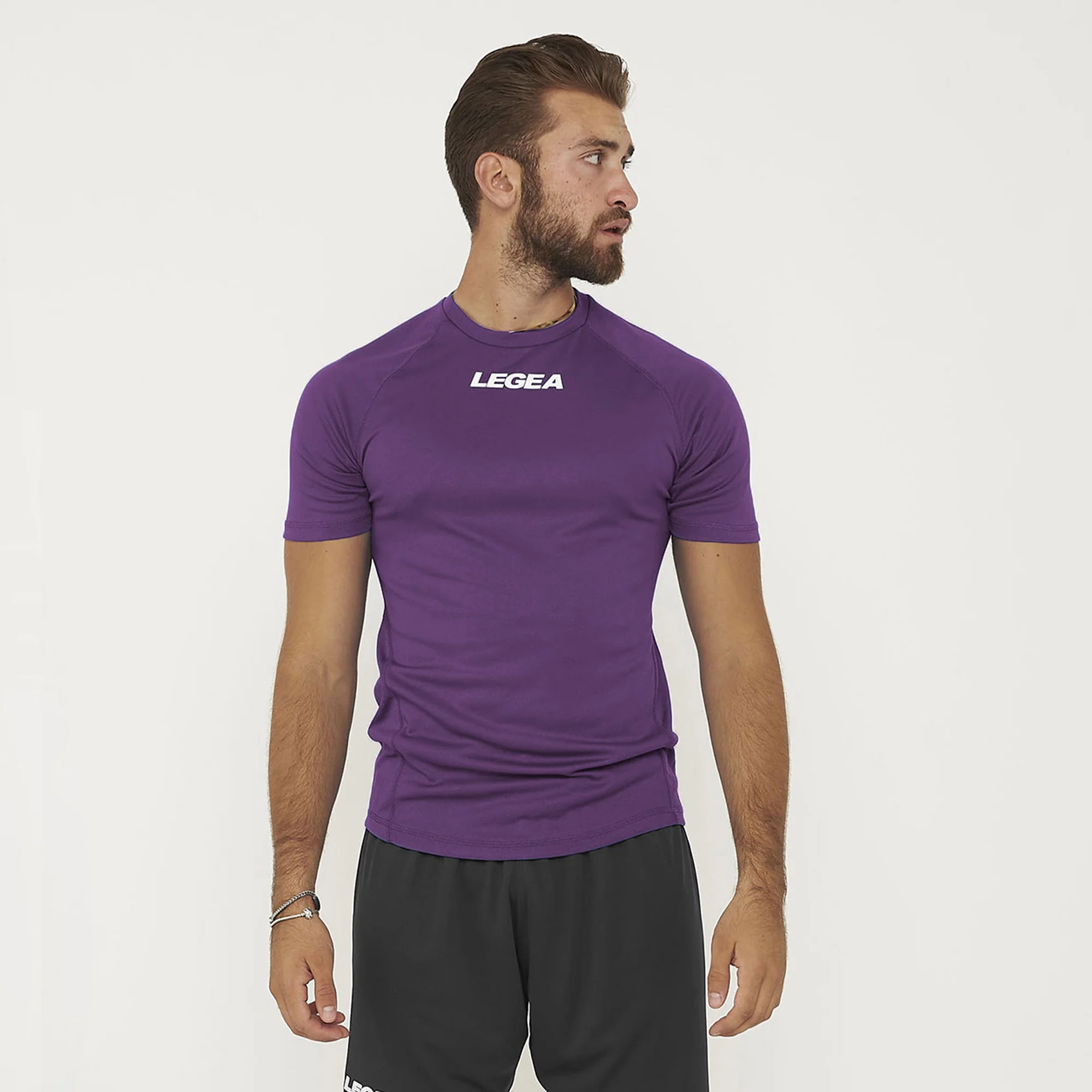 Maglia girocollo in poliestere Lipsia fluo - Image 13