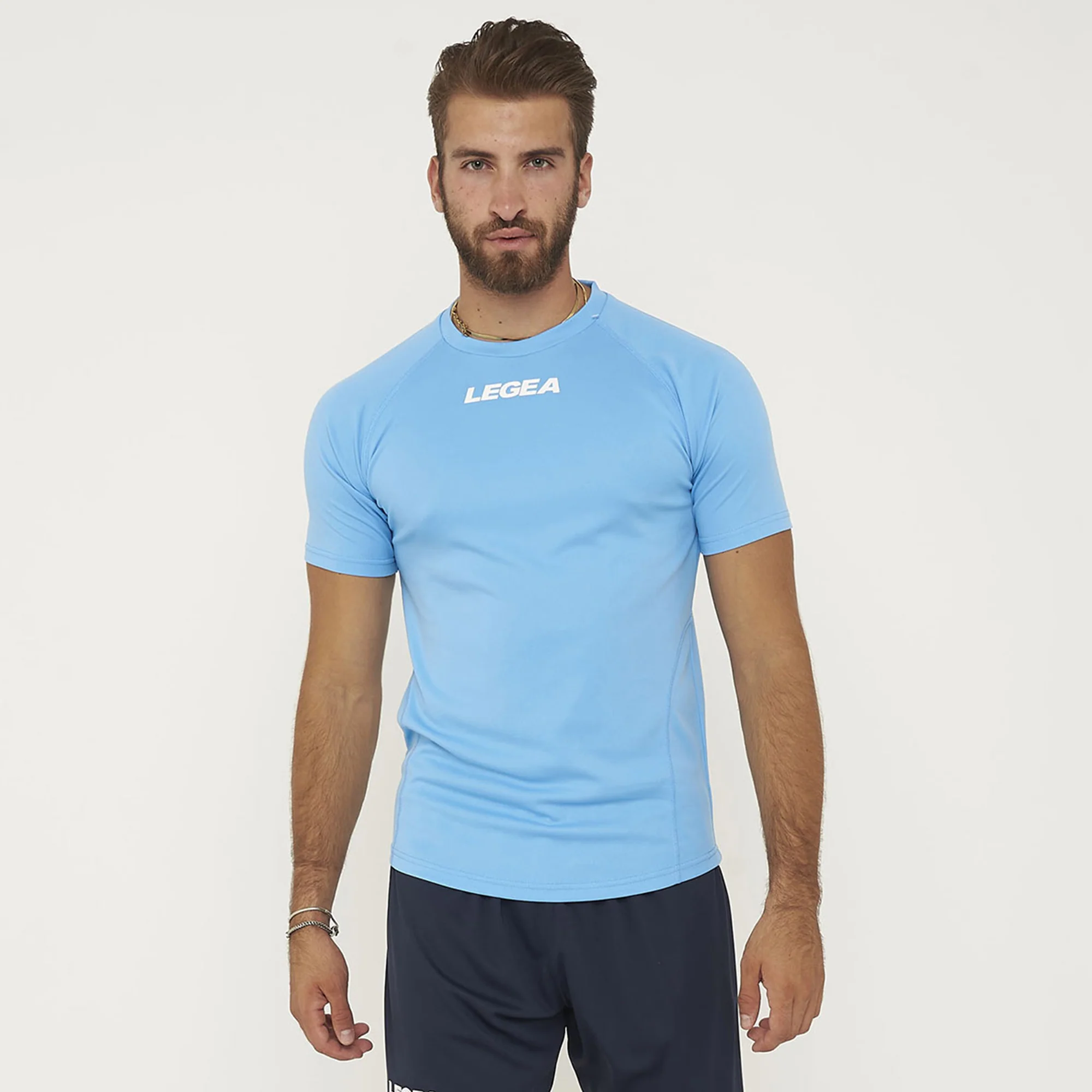 Maglia girocollo in poliestere Lipsia fluo - Image 4
