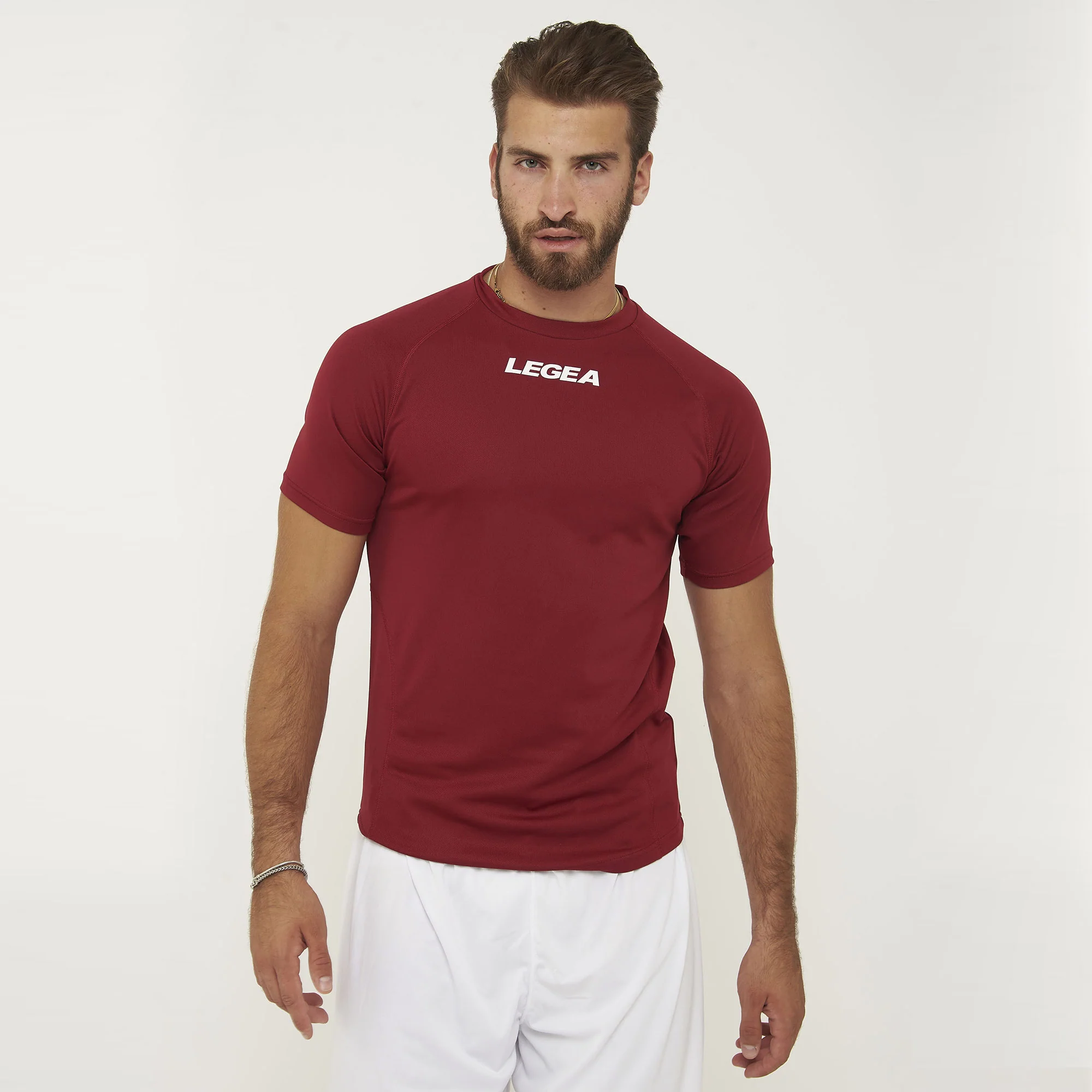 Maglia girocollo in poliestere Lipsia fluo - Image 10