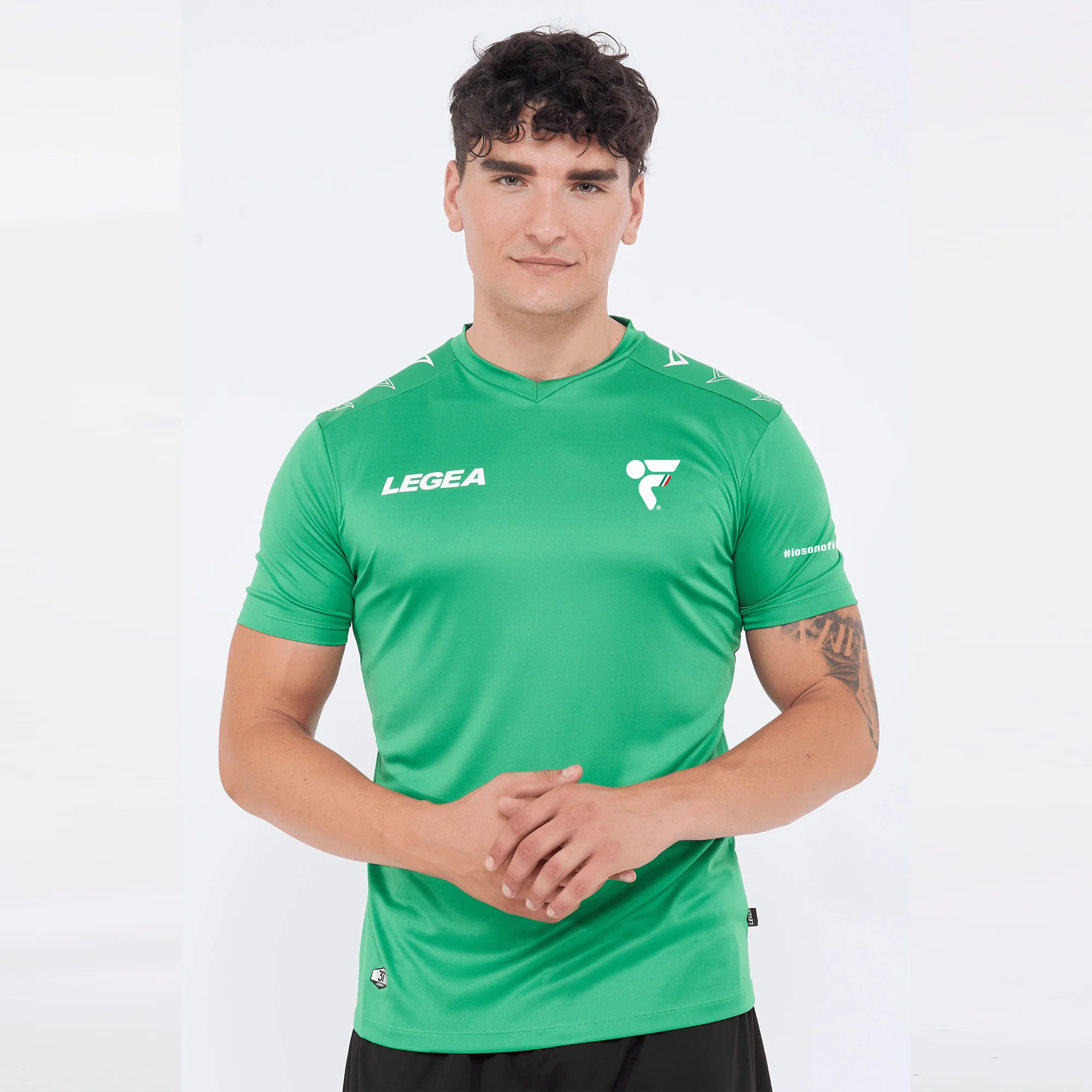 Maglia in poliestere verde - Fitav
