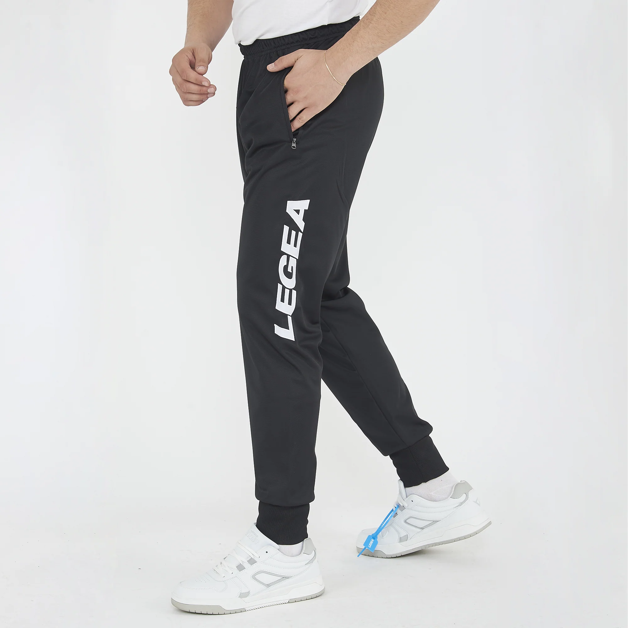 Pantaloni in poliestere con tasche e lacci Osaka - Image 3