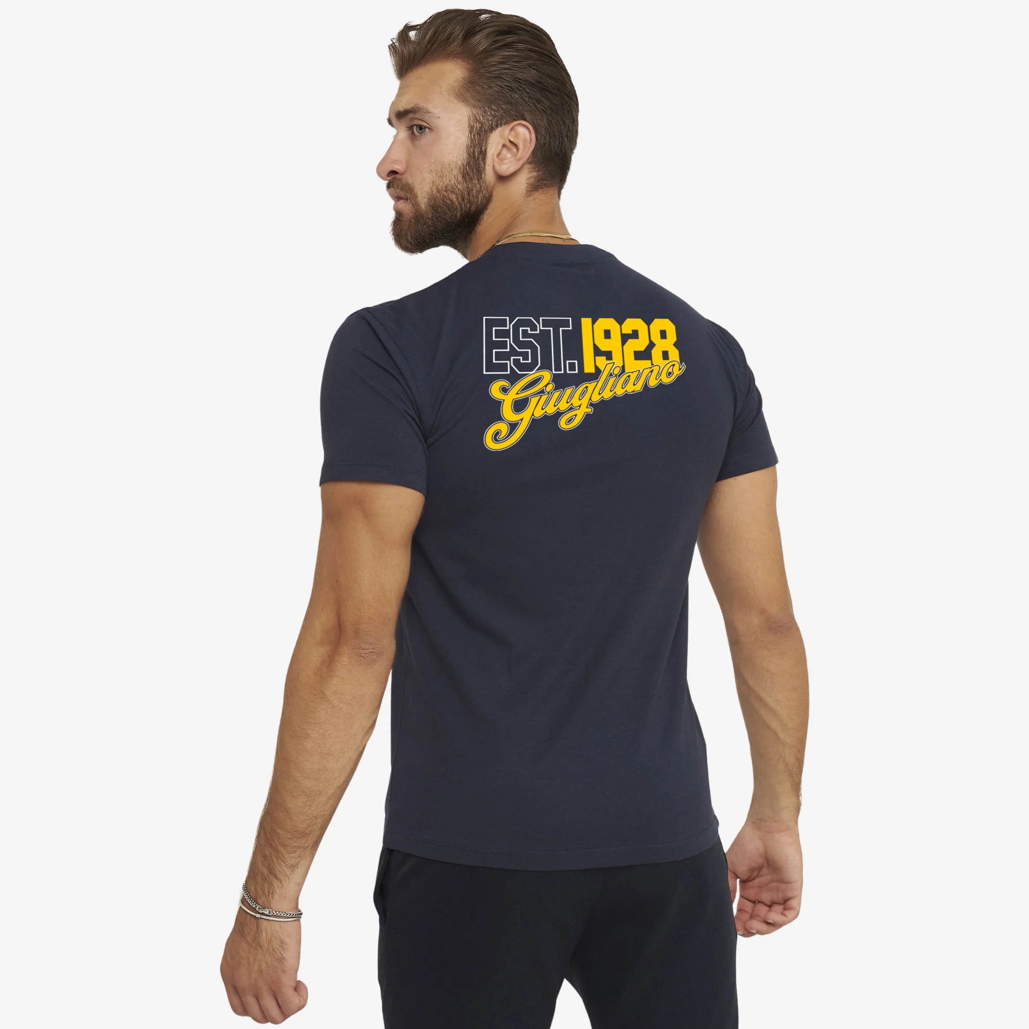 T-Shirt Stampa Vintage blu - Giugliano Calcio - Image 2
