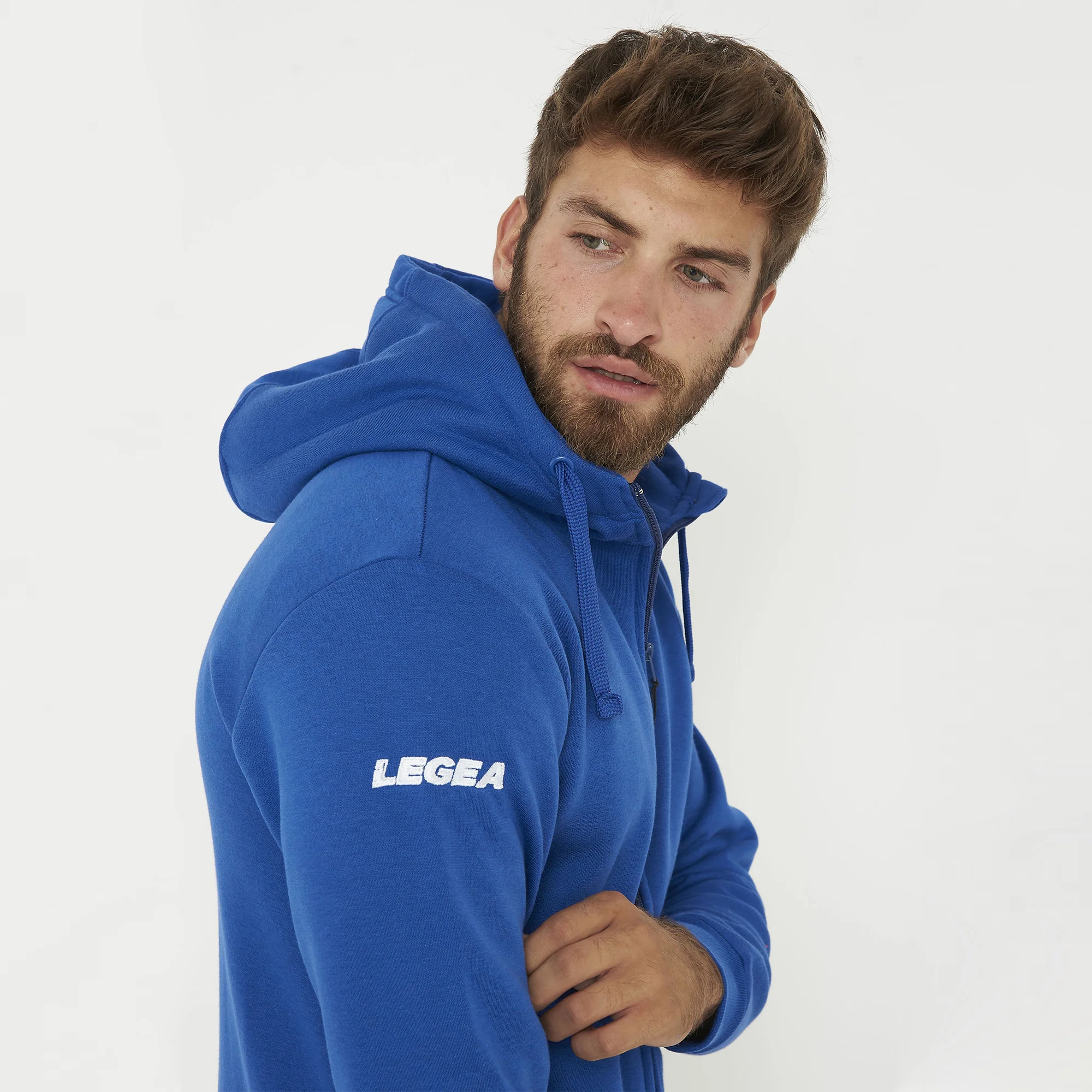 Tuta completa felpata con zip Sarajevo Sofia - azzurro blu - Image 5
